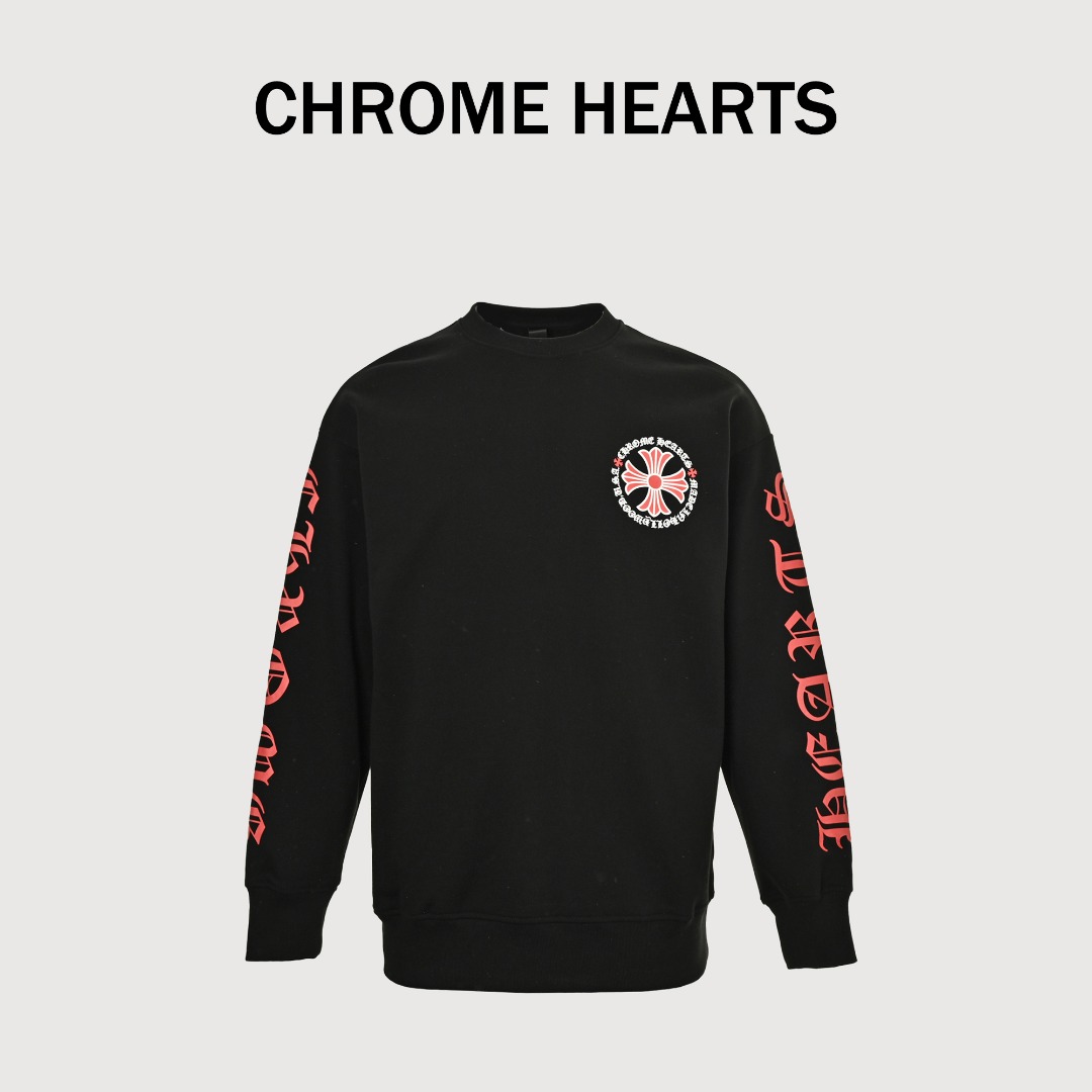 本地自取💰220 
Chrome Hearts/克罗心 前后袖子十字梵文字母大幅印花logo卫衣
这款卫衣手臂梵文和背后十字花太个性了！娜扎同款😎版型真的是十分的出众！
无论帅哥还是美女都可以轻松驾驭，多重风格可以随意转换，百搭单品必须入手！
面料采用最新的新氧棉复合面料面料，与专柜同步！定制螺纹，颜色统一！
数码康利印花，颜色鲜明逼真，效果好，不开裂不脱落！
前后经典十字架梵文元素印花，随意上身就很高级！老铁们秋天必须有一件这样的百搭单品！快点下手！
颜色：白色、黑色
Size:XS-L