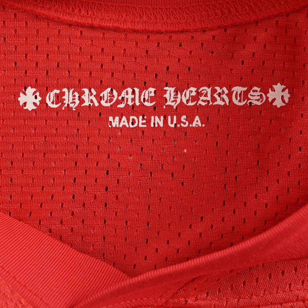 Chrome Hearts 克罗心 25FW 梵文网眼双层冰球服长袖T恤 采用直喷进口机器印花 五金辅料均开磨定制 正确配置2025克罗心正品包装 300克定制定染网布 版型大 宽松有型 区别低版本瘦长版型上身拉胯 正确高密主唛水洗吊牌 手工缝制