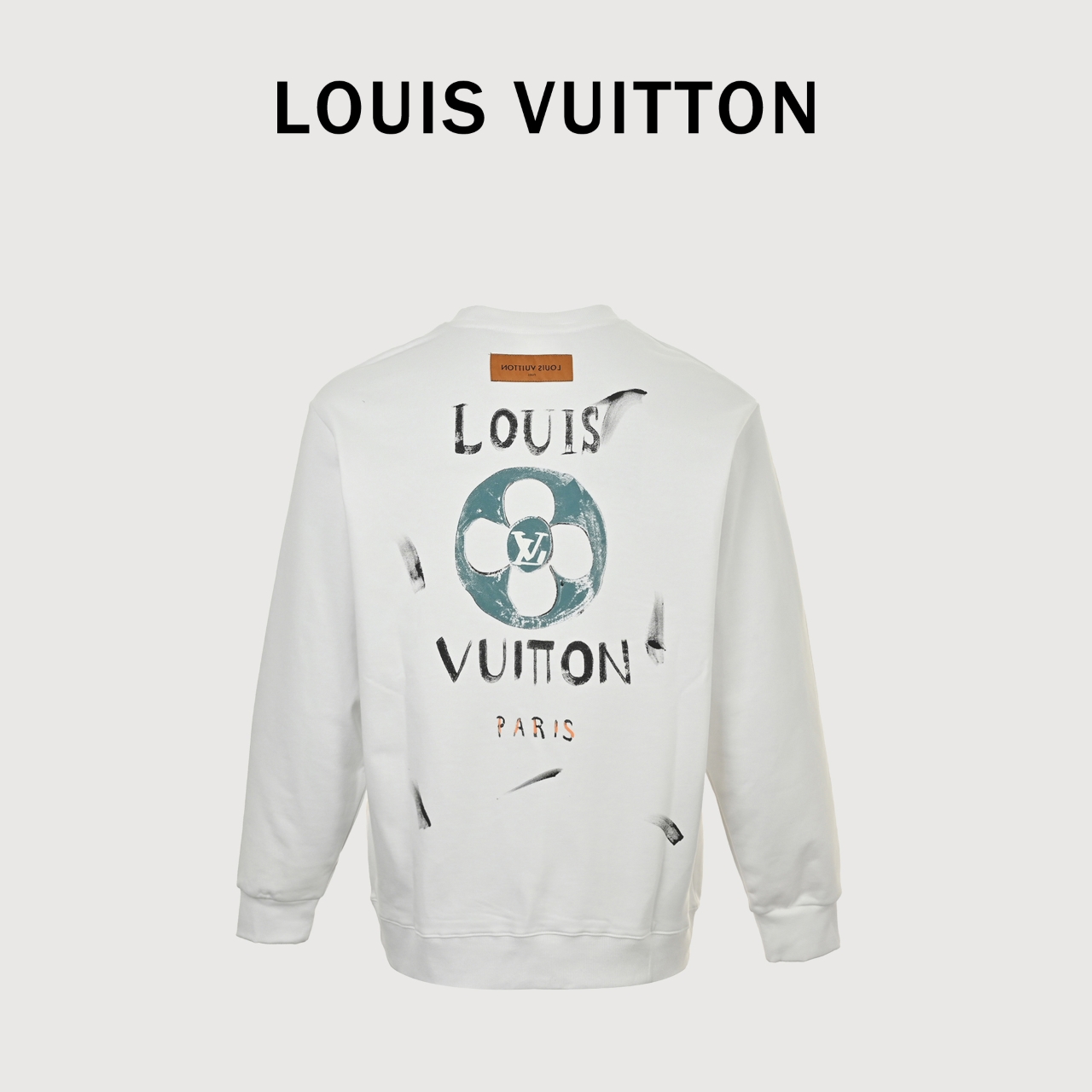 LOUIS VUITTON/路易威登LV 24Fw 字母印印花圆领卫衣