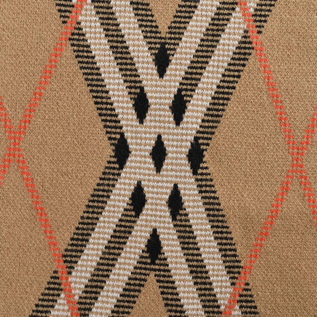 Burberry/巴宝莉 25Fw 斜格纹圆领针织毛衣 经典针织条纹毛衣 定染纱线