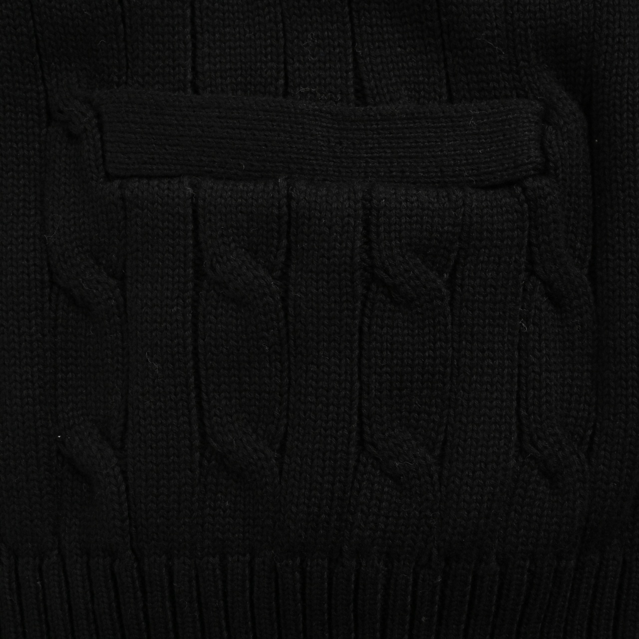 Ralph Lauren/拉夫劳伦 25Fw 刺绣小马标绞花针织毛衣开衫 胸口高密度百灵达万针刺绣