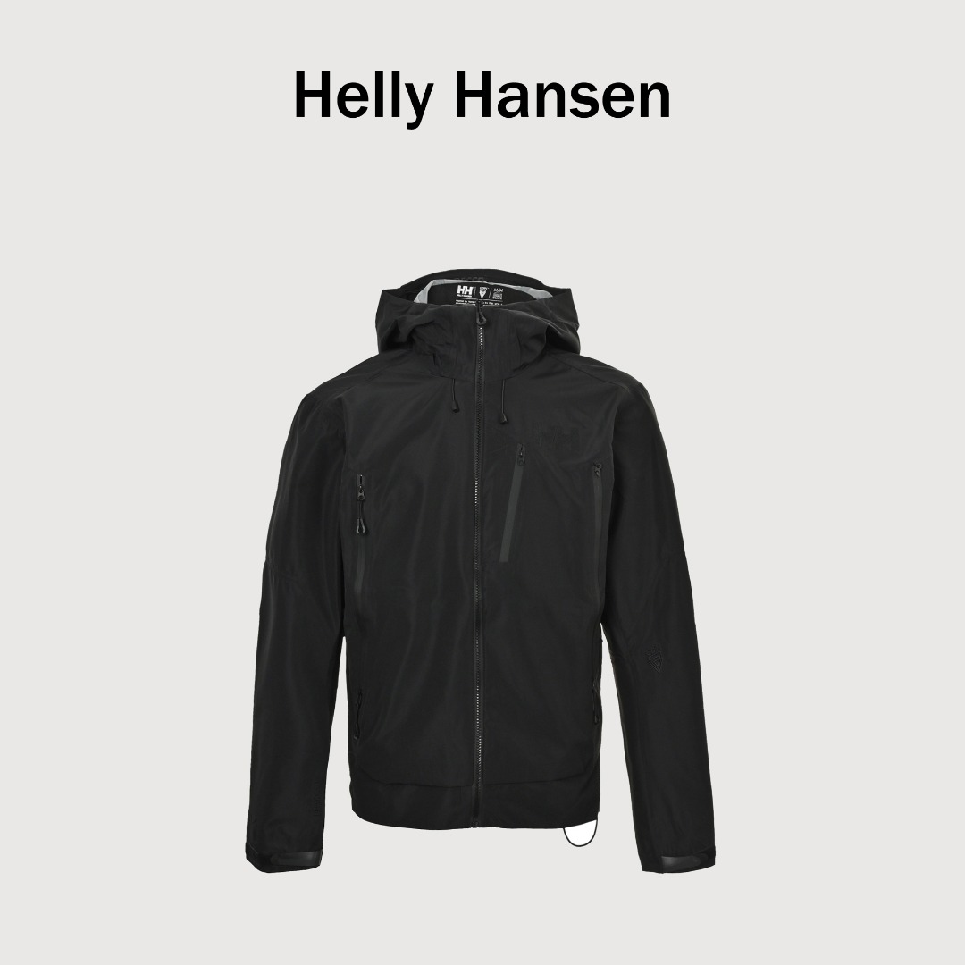 HELLY HANSEN 海丽汉森 ODIN WORLDS3.0 奥丁9界3.0硬壳耐磨雨壳 夏季攀登徒步户外远足徒步旅行 防水防风透气防雨冲锋衣 重磅全订制细节 完美一比一复刻 5条双拉头ykk防水拉链 8个小吊坠 门襟拉链大吊坠都开模刻字HH logo字样 各类细节如图 超强防水腋下双拉头拉链 功能性拉满