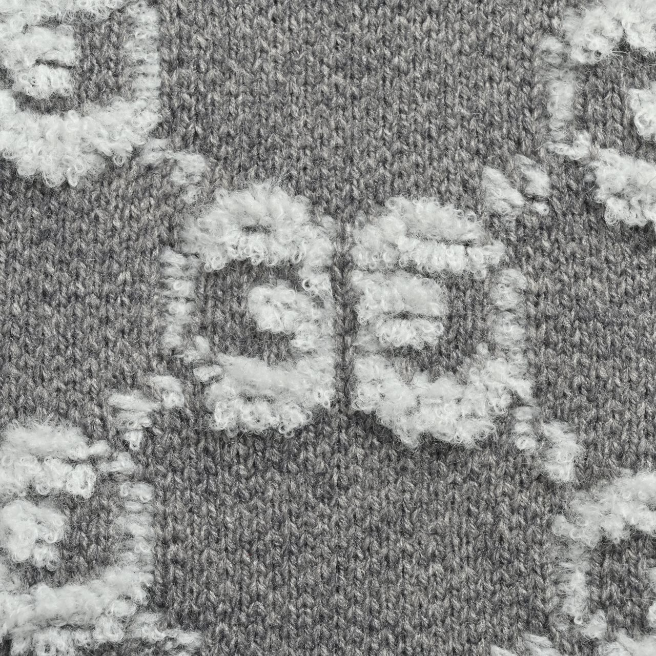 Gucci/古驰 25ss满印提花标识logo拉链开衫毛衣 全幅提老花立领拉链长袖针织衫