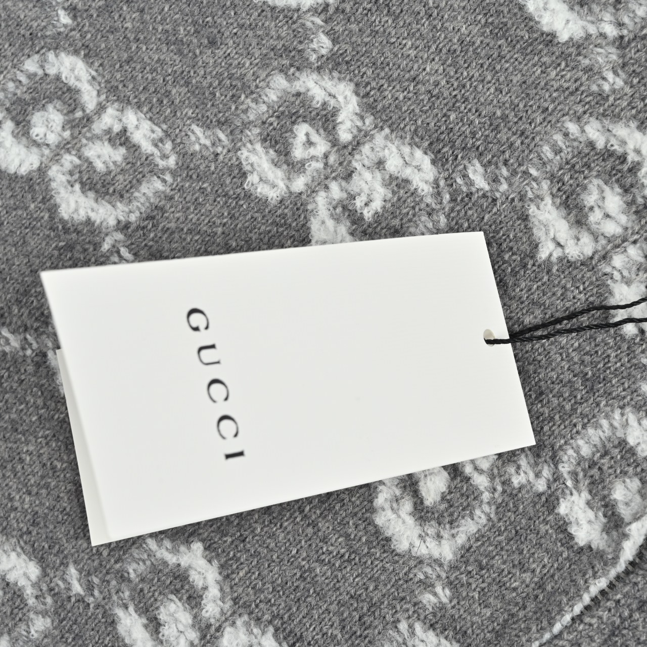 Gucci/古驰 25ss满印提花标识logo拉链开衫毛衣 全幅提老花立领拉链长袖针织衫