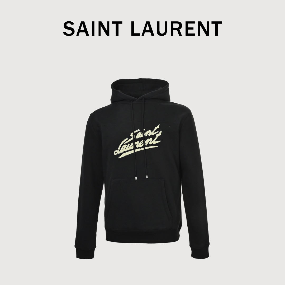 本地自取💰250
SAINT LAURENT圣罗兰SLP 胸前印花连帽卫衣
正品4239购入开发,350克精梳棉珍珠抓绒,420克潮牌罗纹,全棉捆条布,布匹酵洗,植绒印花,定制帽绳,吊钟,商标,合身版型
Size:S-XL