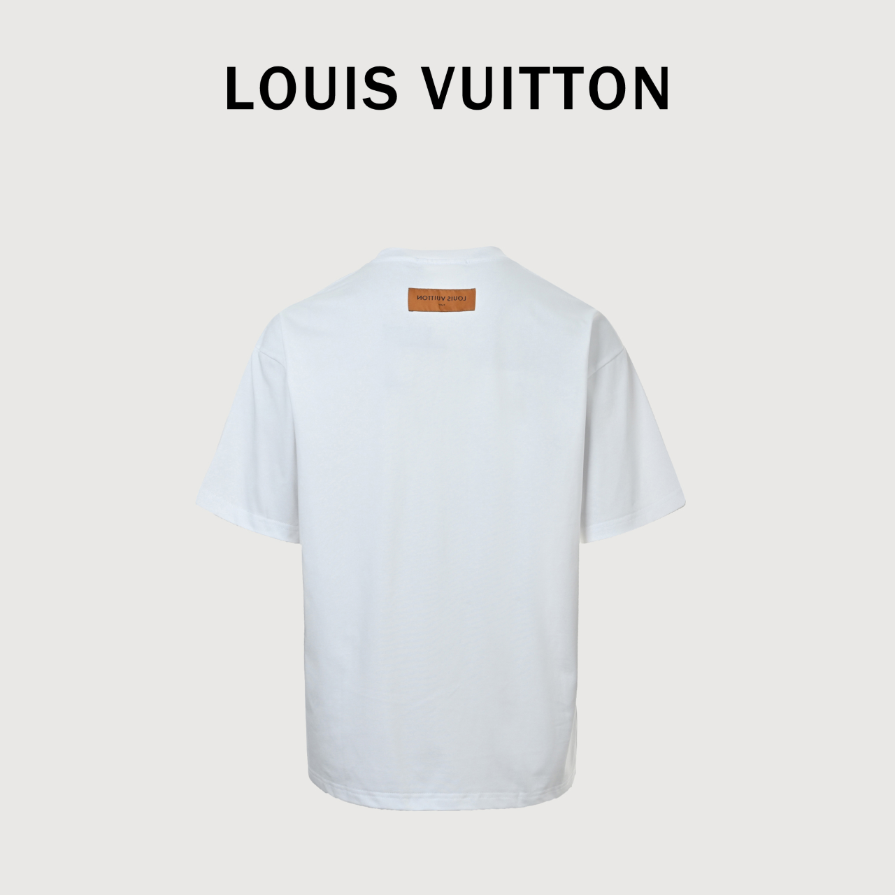 Louis Vuitton/路易威登 26ss 波浪纹拼色老花刺绣字母LOGO短袖