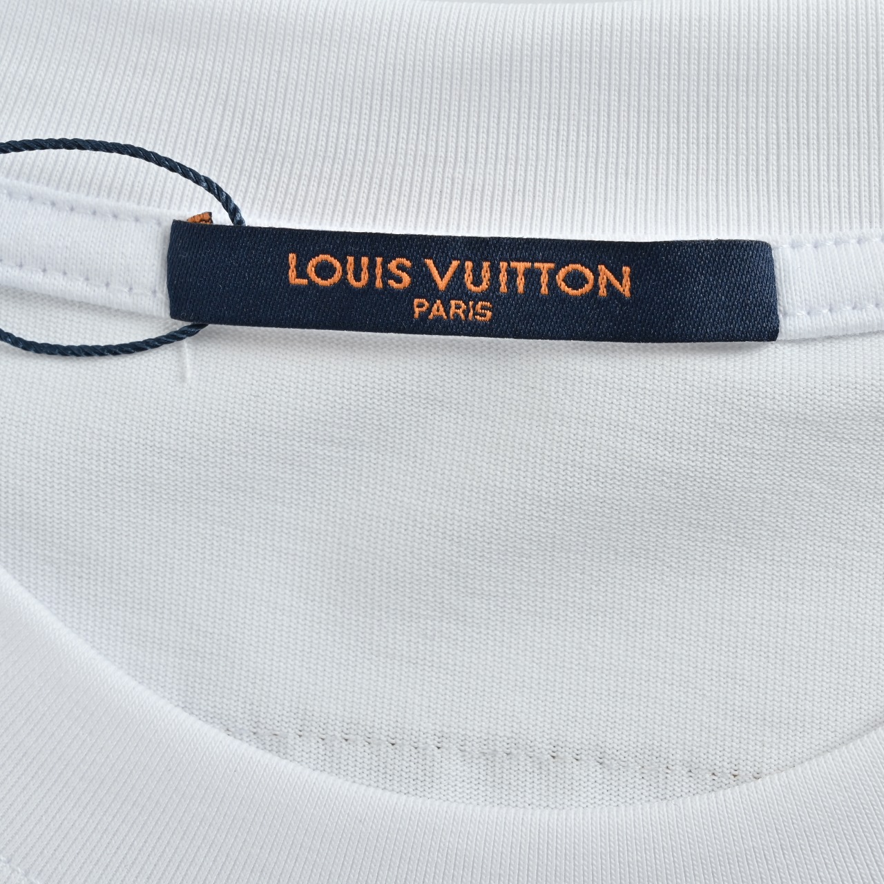 Louis Vuitton/路易威登 26ss 波浪纹拼色老花刺绣字母LOGO短袖
