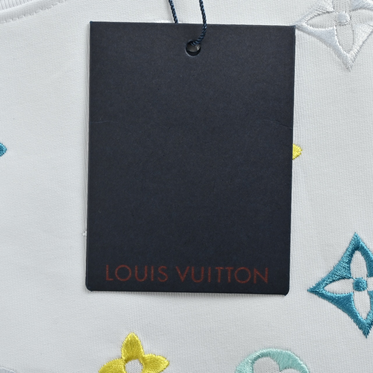 Louis Vuitton/路易威登 26ss 波浪纹拼色老花刺绣字母LOGO短袖