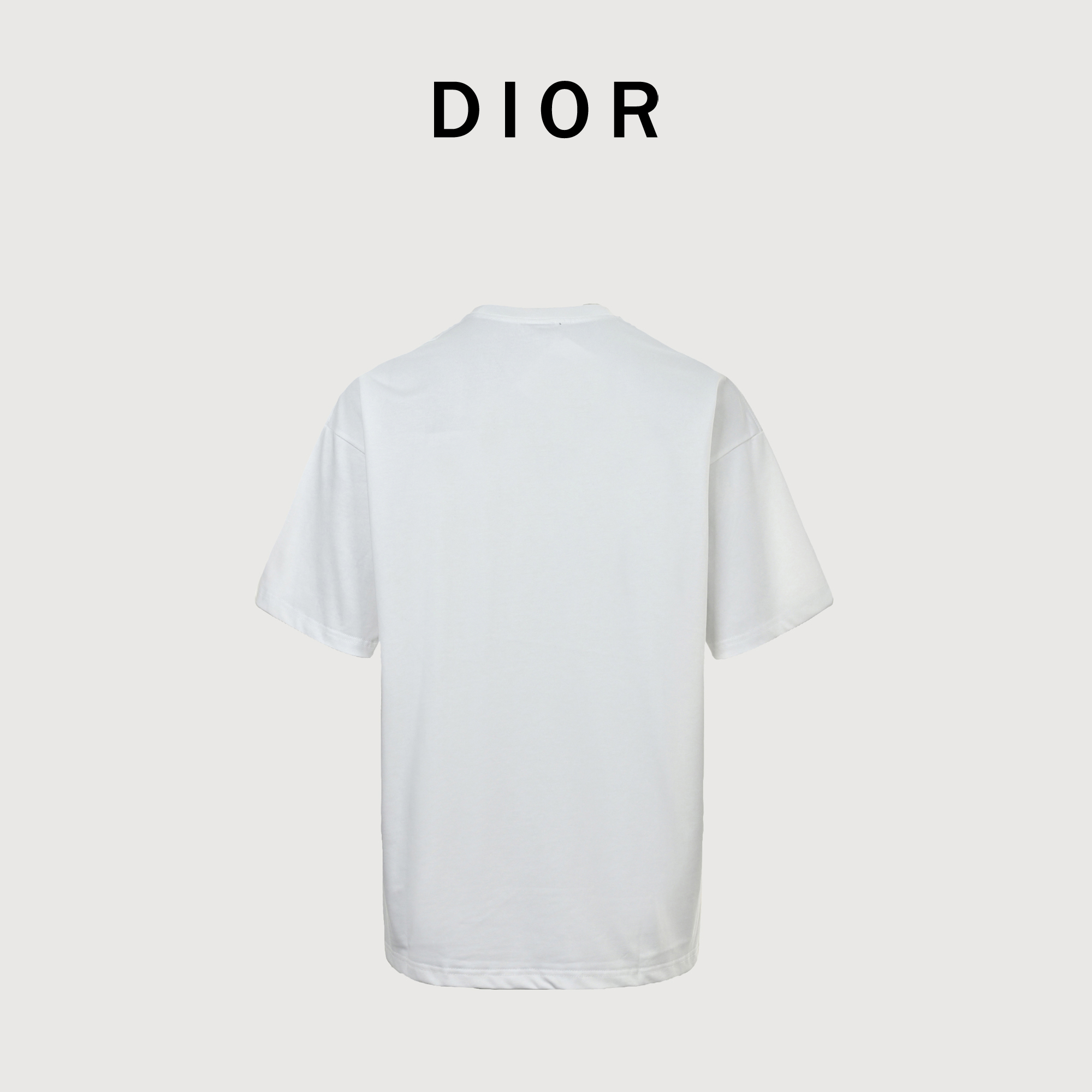 DIOR/迪奥25SS胸前花卉发泡字母logo短袖T恤