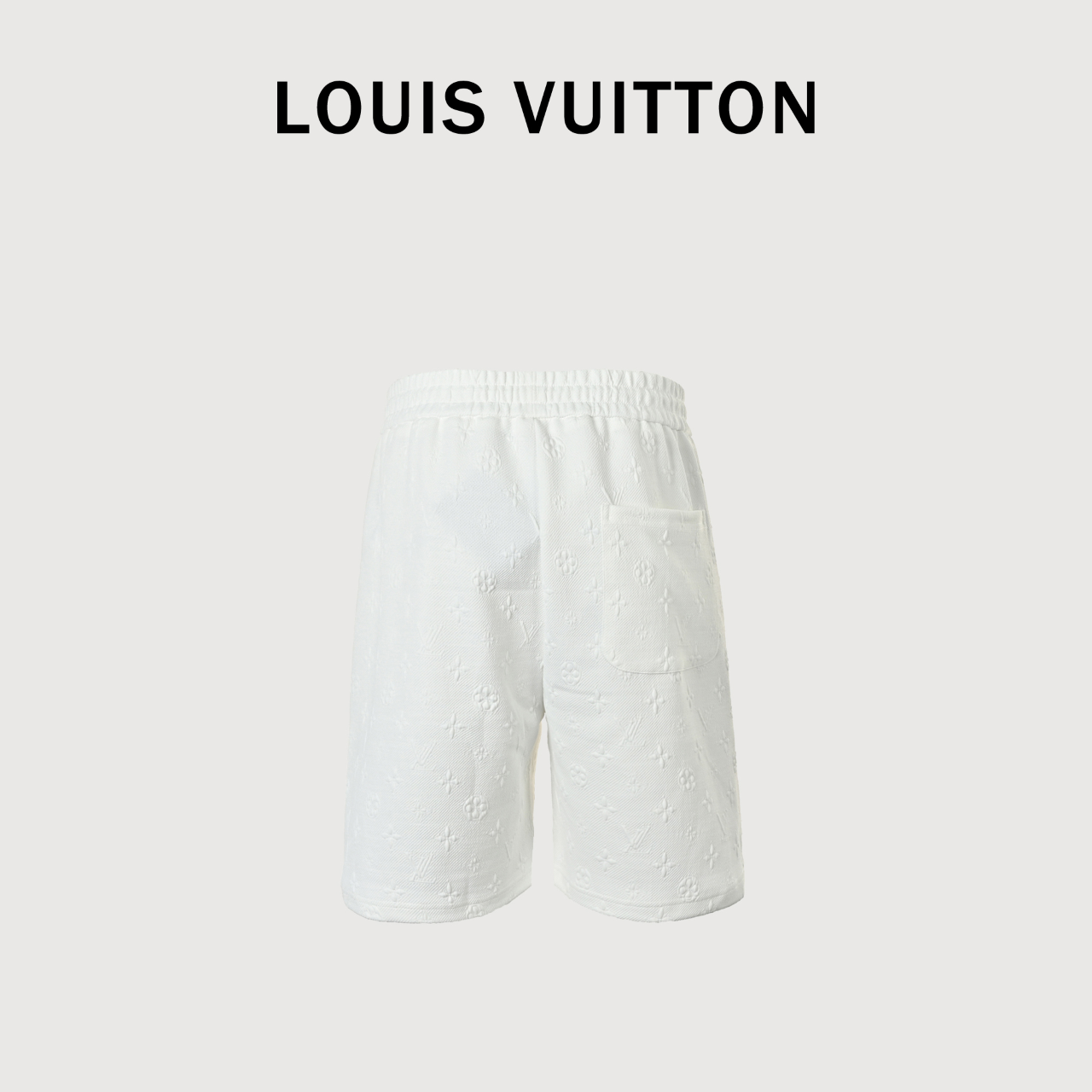 LOUIS VUITTON/路易威登LV 26SS 提花绿色logo短裤