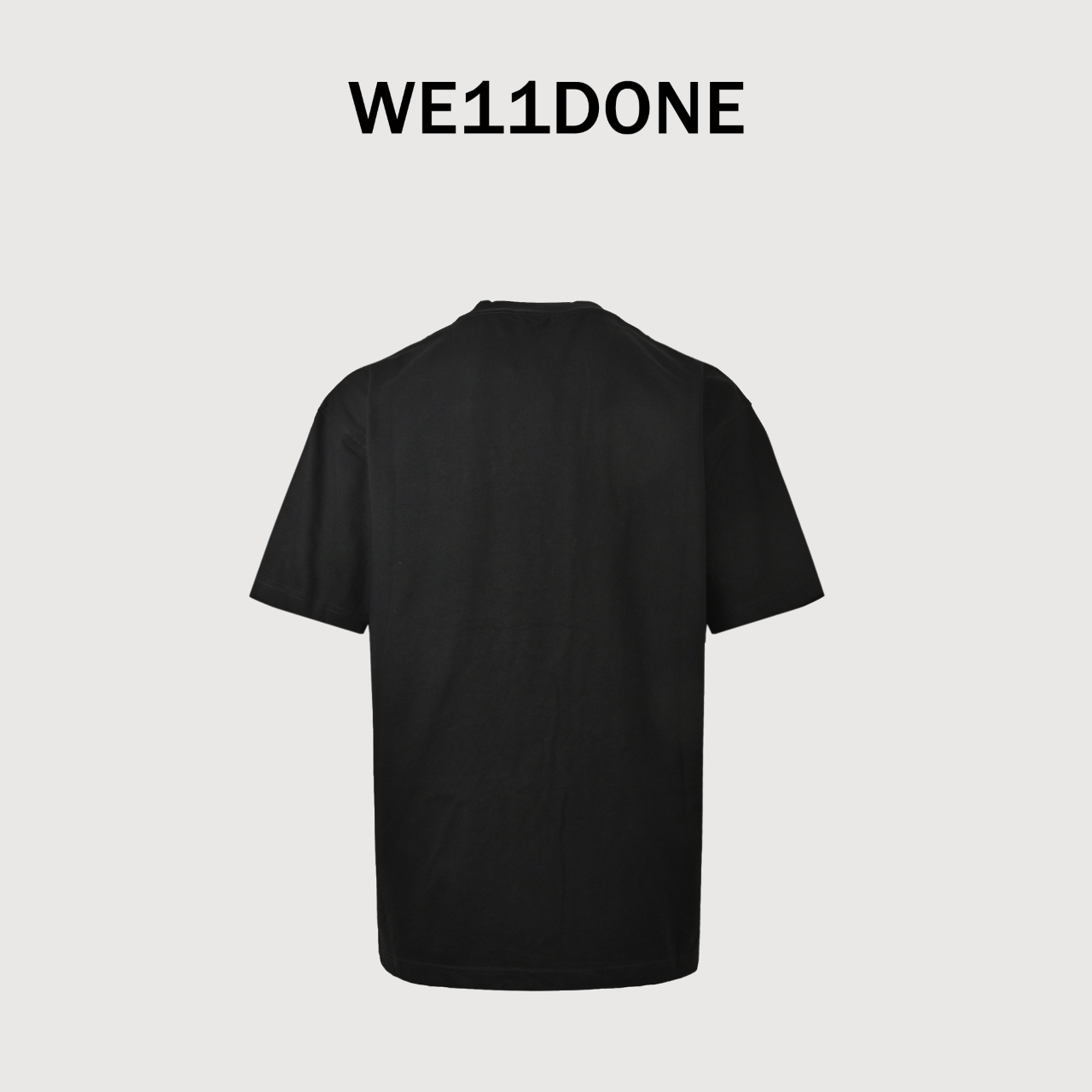 WE11DONE 24SS 夏季新款重工艺象牙珍珠烫钻字母短袖T恤衫
