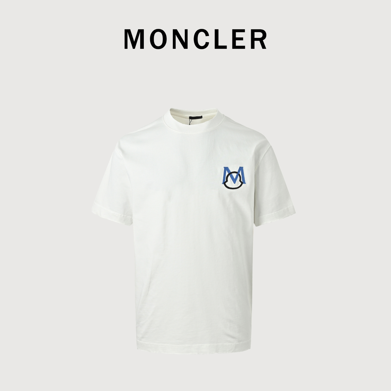 Moncler/蒙口 26ss 前后贴布刺绣1952短袖T恤