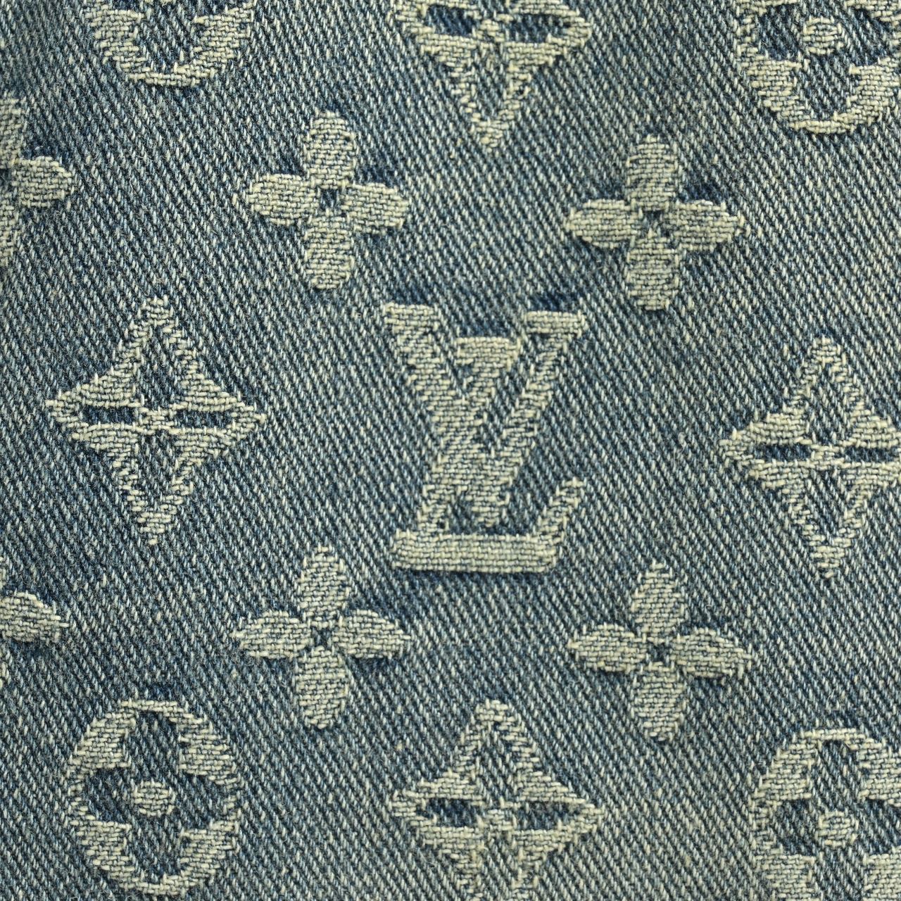 Louis Vuitton/路易威登LV满印提花直筒水洗牛仔长裤-Chinese UA Cheap High Quatity Brand Clothes Bags handbags Sneakers wholesale wholesaler seller from China Factory suppliers Fashion Clothing Shoes best Quality Beautiful Price Louis Vuitton/路易威登LV满印提花直筒水洗牛仔长裤