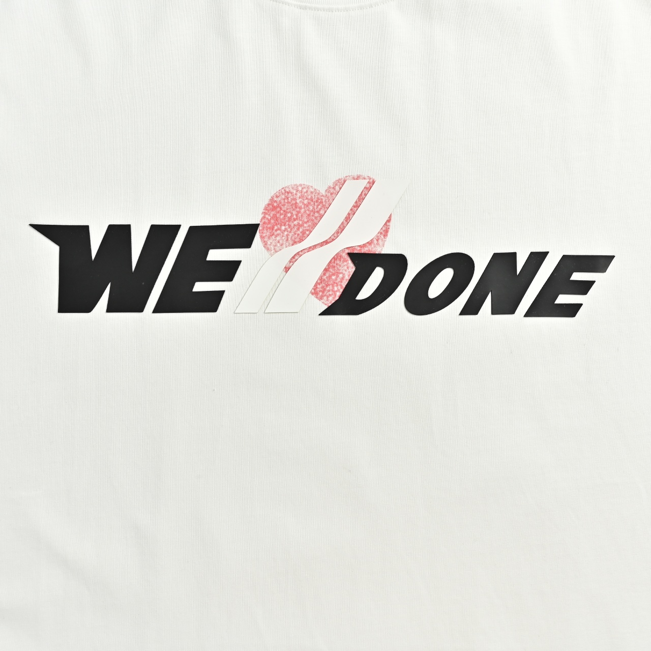 WE11DONE 23SS夏季新款爱心字母硅胶立体印花T恤 白色-Top High Quatity Cheap Sneakers Fashion Clothing Clothes Bags handbags Shoes of all Brand wholesale With The best Quality And Beautiful Price from China Factory Chinese suppliers wholesaler seller WE11DONE 23SS夏季新款爱心字母硅胶立体印花T恤 白色