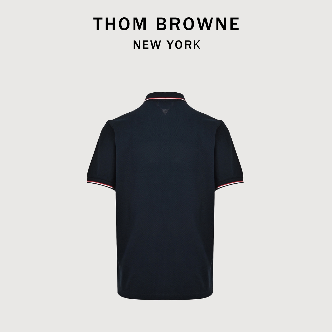 ThomBrowne/汤姆布朗 三色彩条 POLo短袖 TB经典版型
