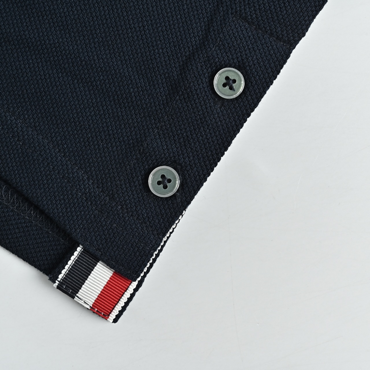 ThomBrowne/汤姆布朗 三色彩条 POLo短袖 TB经典版型