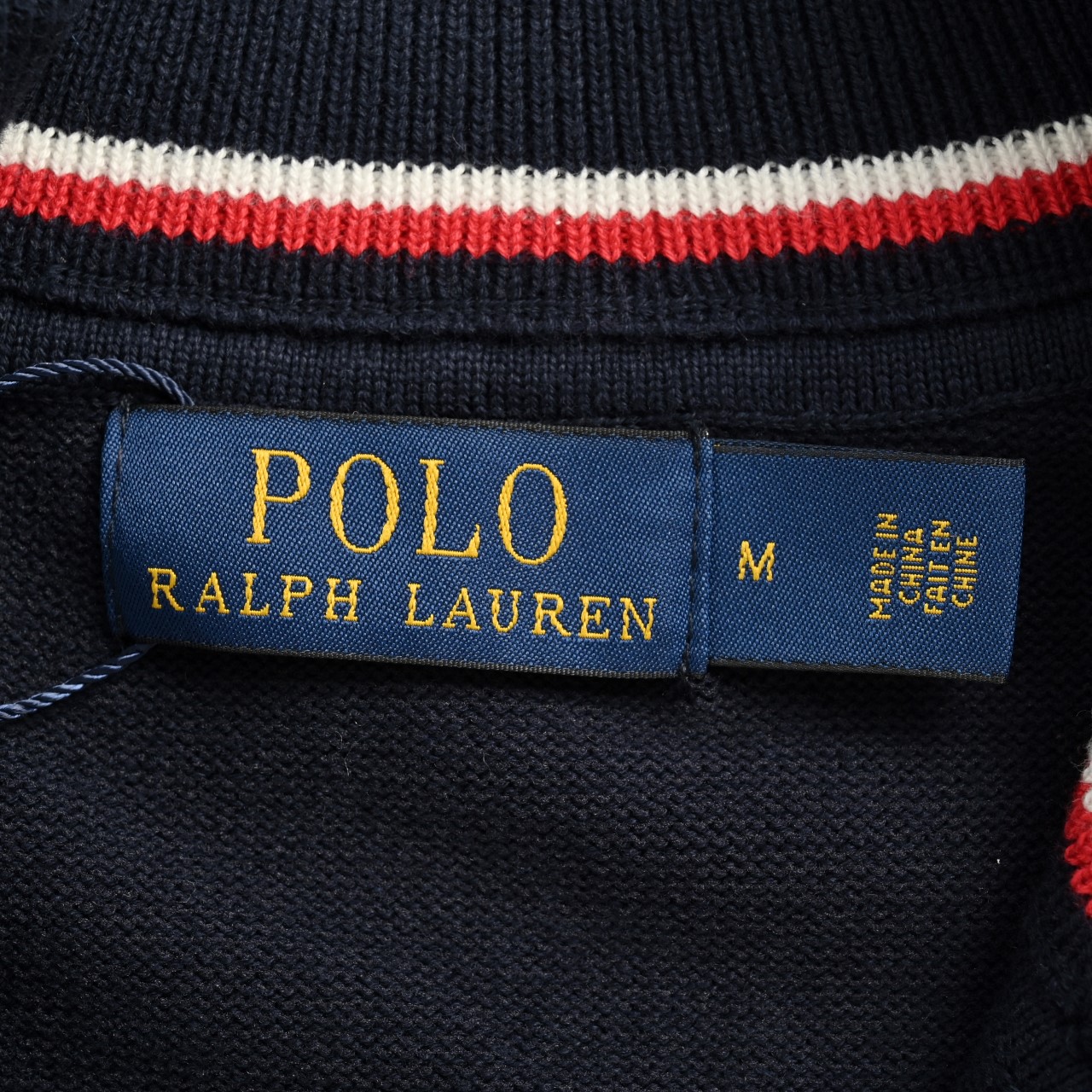 Ralph Lauren 拉夫劳伦RL胸前经典战马logo刺绣 半拉链针织毛衣