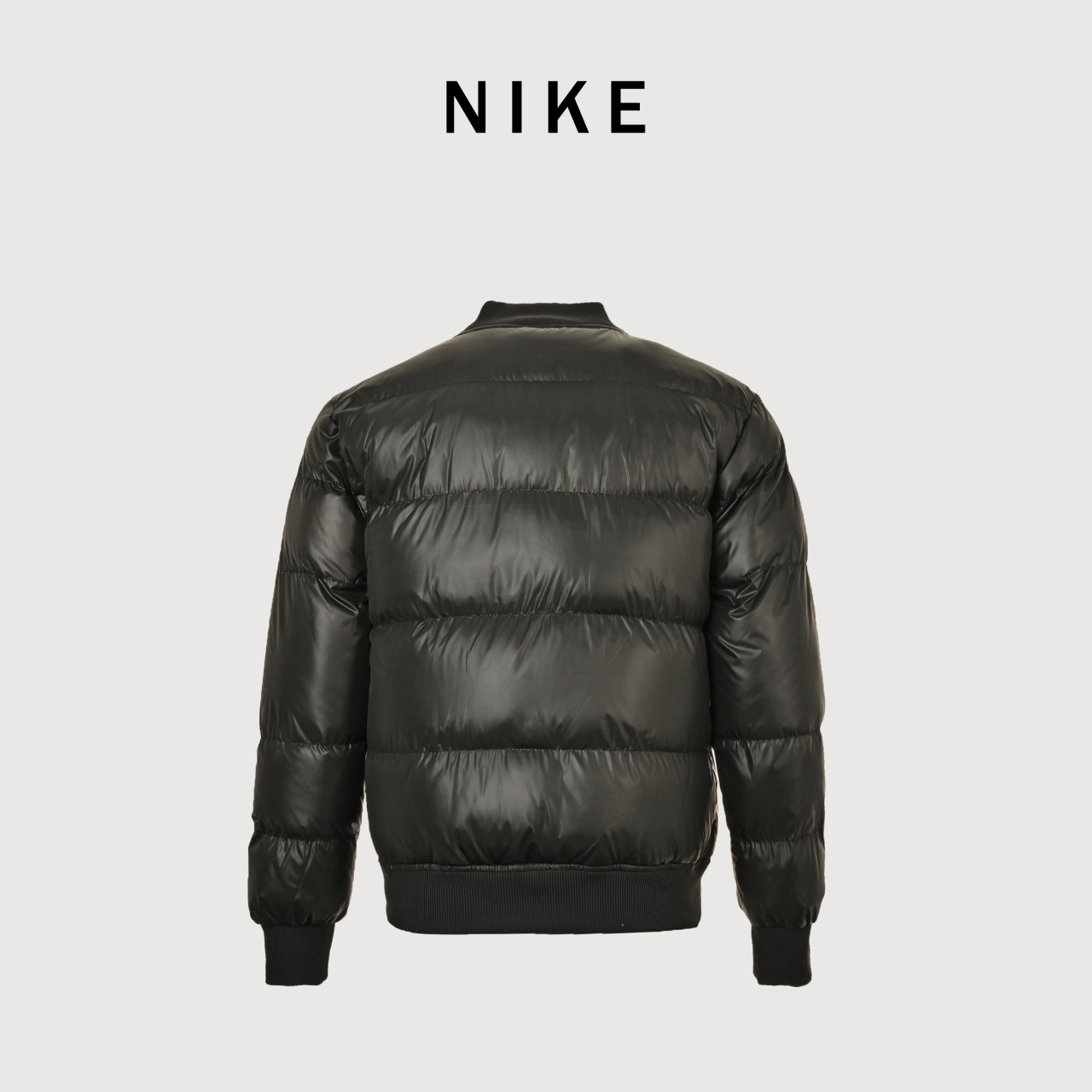 Nike / 耐克 经典硅胶小钩Sportswear Down—Fill Windrunner 立领飞行夹克羽绒棉服棉衣 黑色 军绿色
