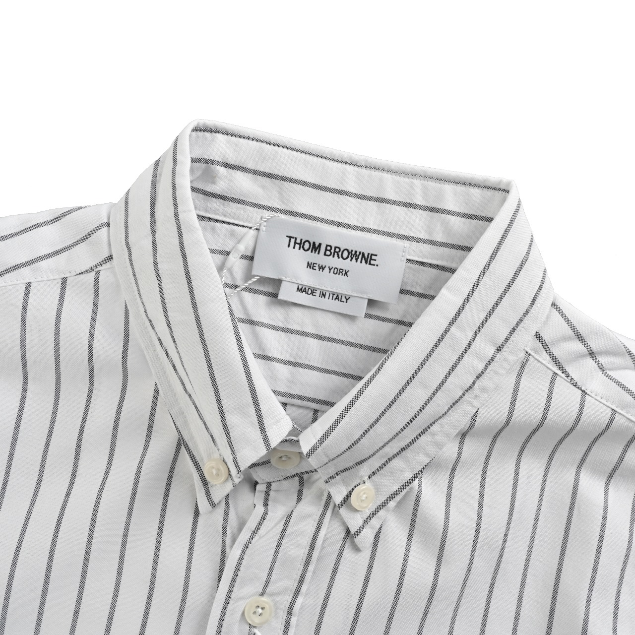 THOM BROWNE/汤姆布朗TB 纯棉竖条纹双织带长袖衬衫-Chinese UA Cheap High Quatity Brand Clothes Bags handbags Sneakers wholesale wholesaler seller from China Factory suppliers Fashion Clothing Shoes best Quality Beautiful Price THOM BROWNE/汤姆布朗TB 纯棉竖条纹双织带长袖衬衫