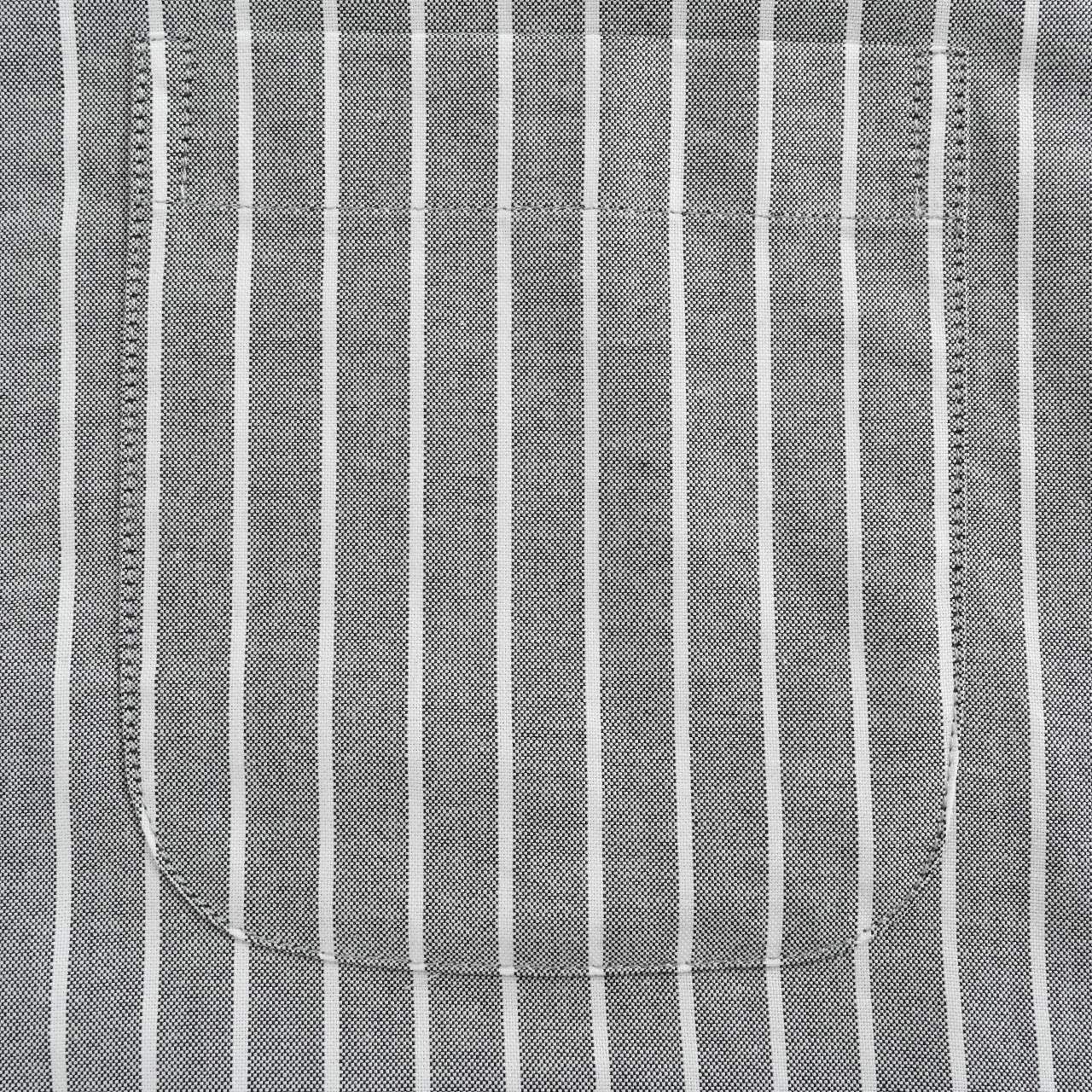 THOM BROWNE/汤姆布朗TB 纯棉竖条纹双织带长袖衬衫
