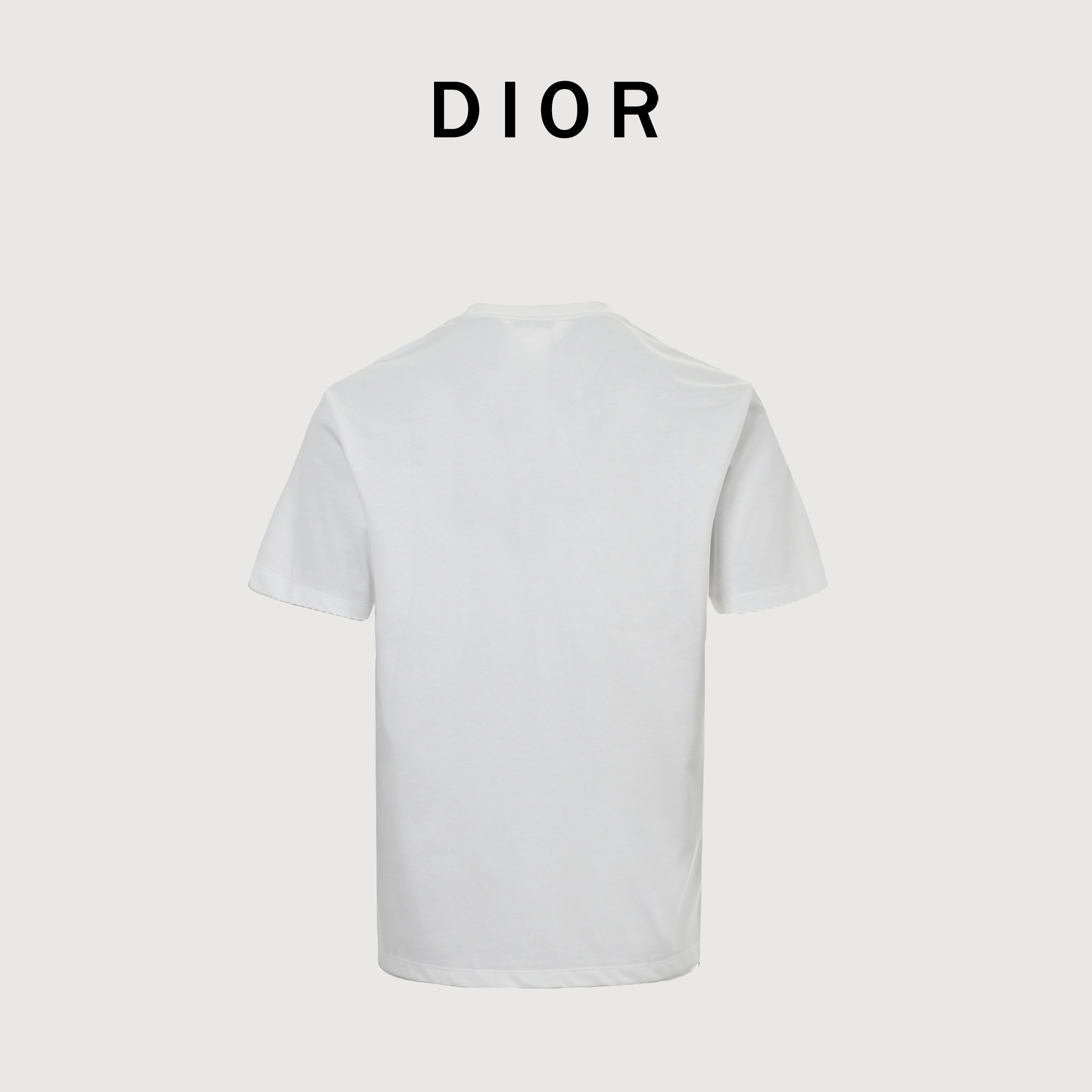 Dior & Stone lsland 石头岛联名刺绣logo 短袖T恤 黑色 白色