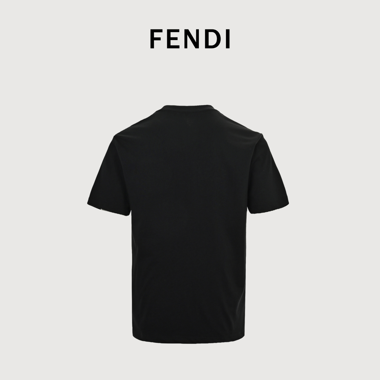 Fendi 芬迪 FD 彩色刺绣ff字母图案 短袖T恤 黑色 白色