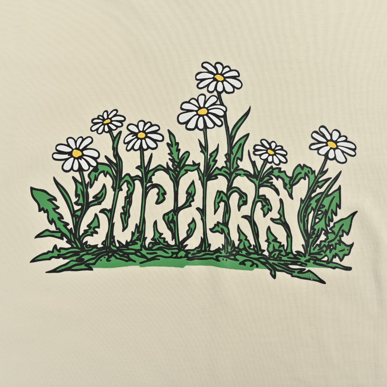 BURBERRY/巴宝莉BBR 雏菊字幕 短袖T恤