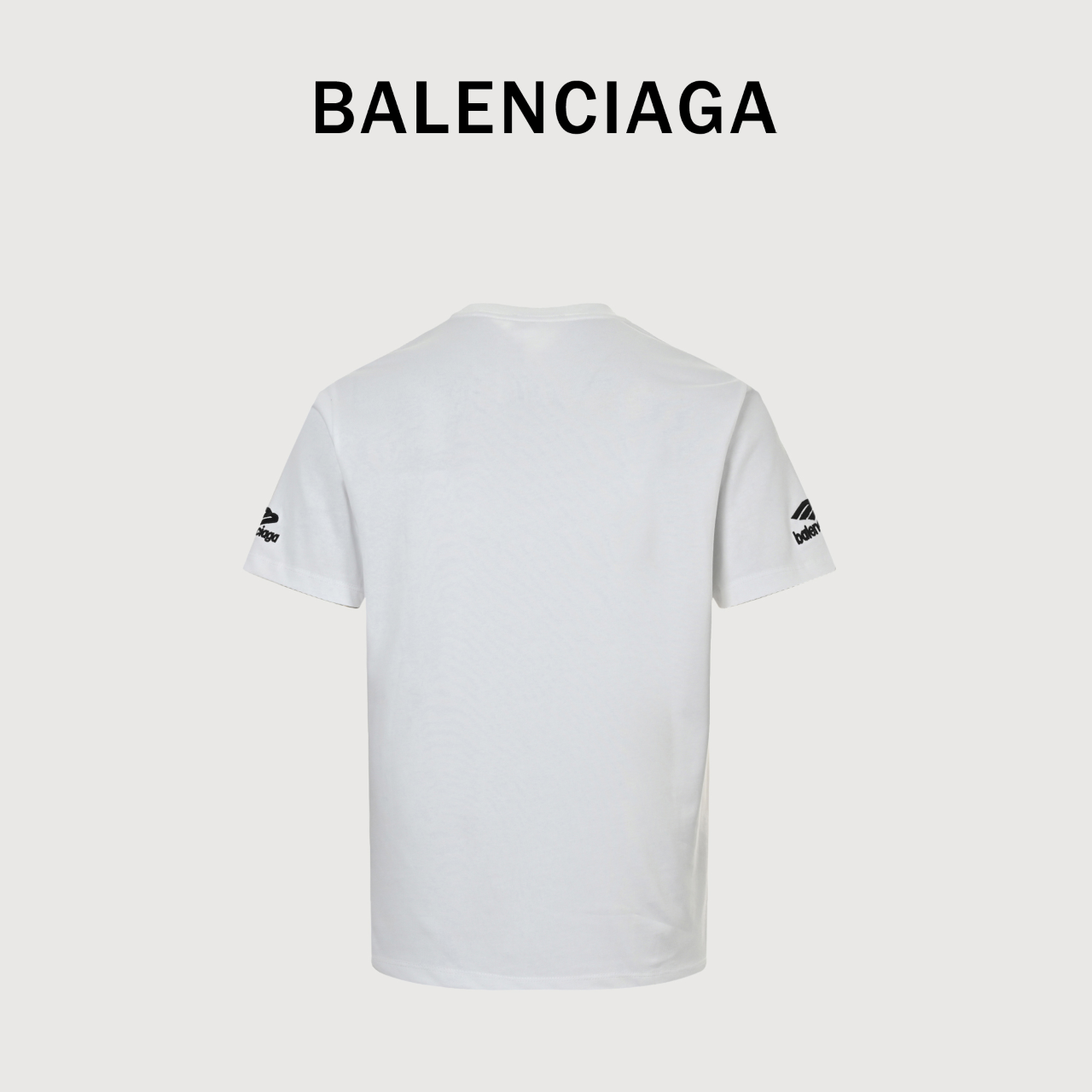 Balenciaga巴黎世家 FW24 3b滑雪 SKIWEAR系列 Logo刺绣圆领短袖 常规版型T恤