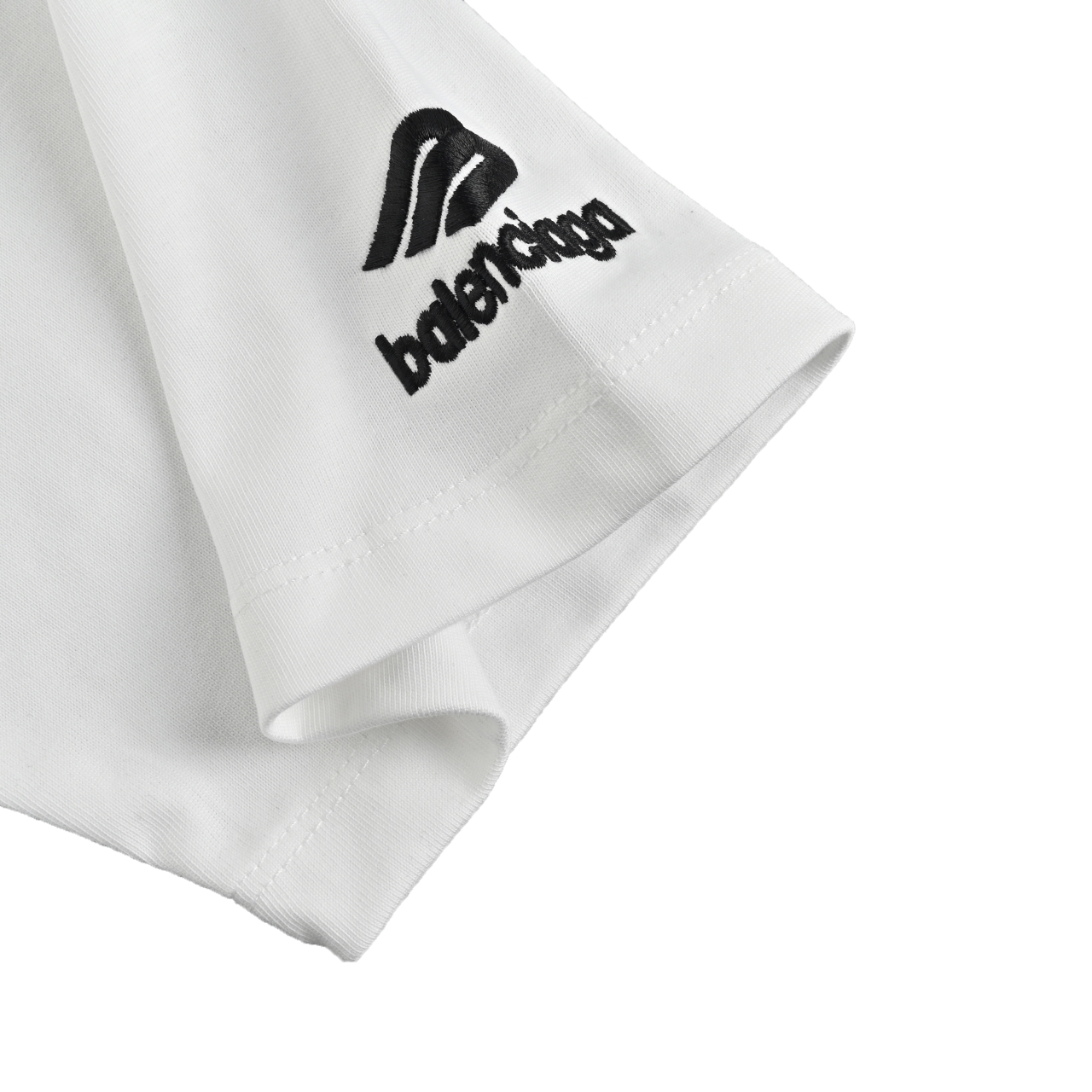Balenciaga巴黎世家 FW24 3b滑雪 SKIWEAR系列 Logo刺绣圆领短袖 常规版型T恤