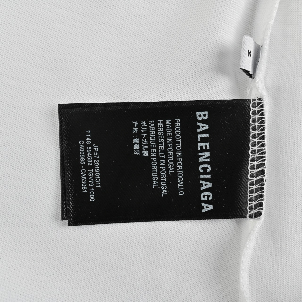 Balenciaga巴黎世家 FW24 3b滑雪 SKIWEAR系列 Logo刺绣圆领短袖 常规版型T恤