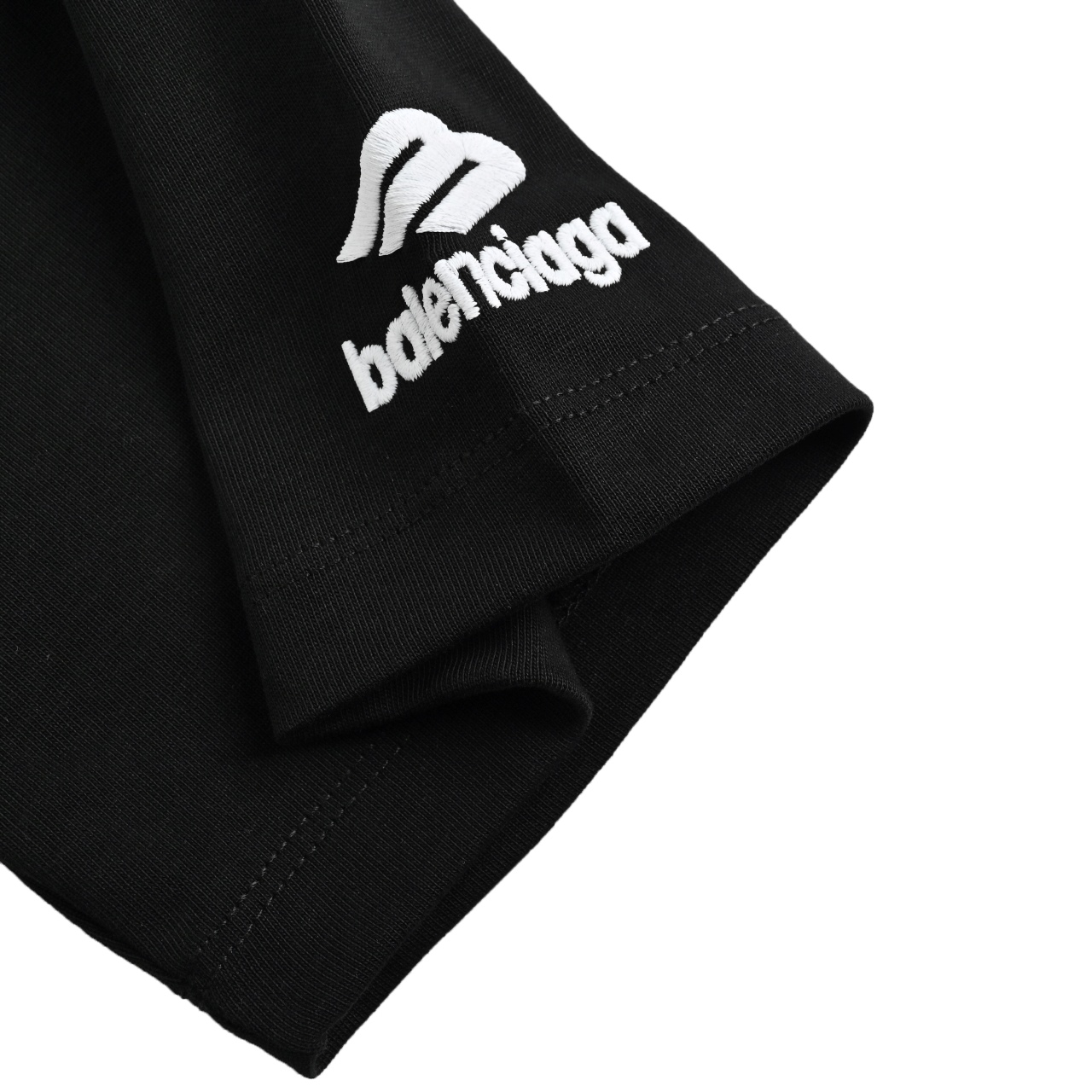 Balenciaga巴黎世家 FW24 3b滑雪 SKIWEAR系列 Logo刺绣圆领短袖 常规版型T恤