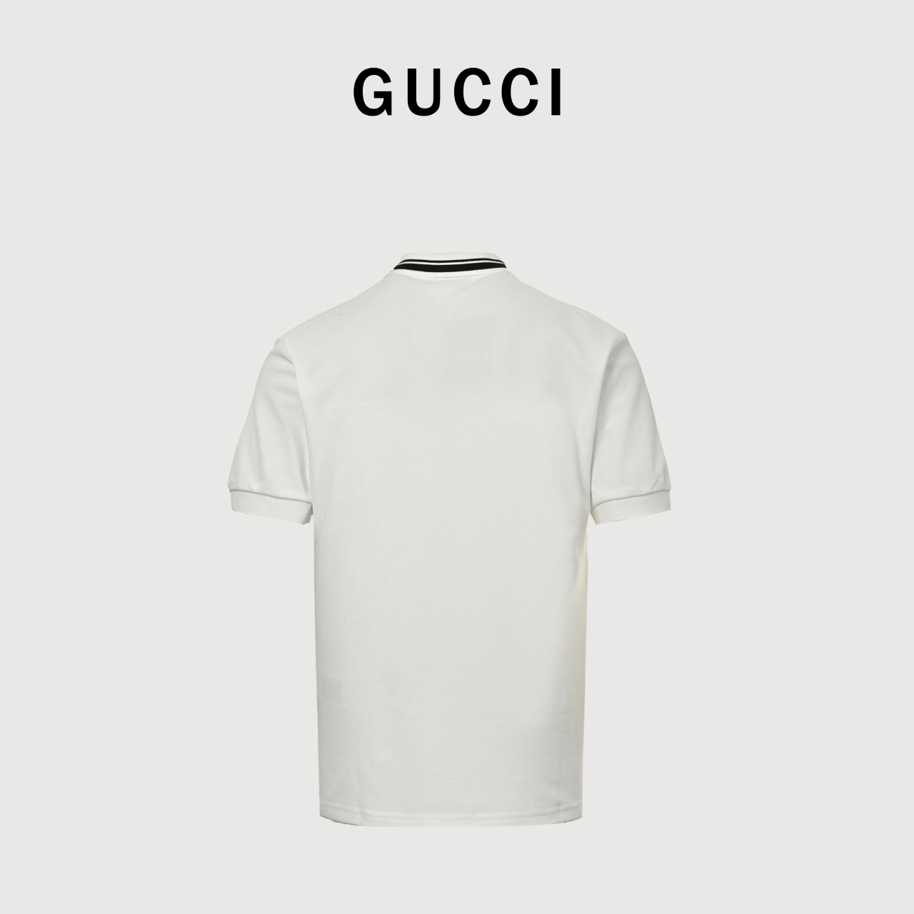 Gucci/古驰 25ss 条纹印花字母 短袖POLO衫