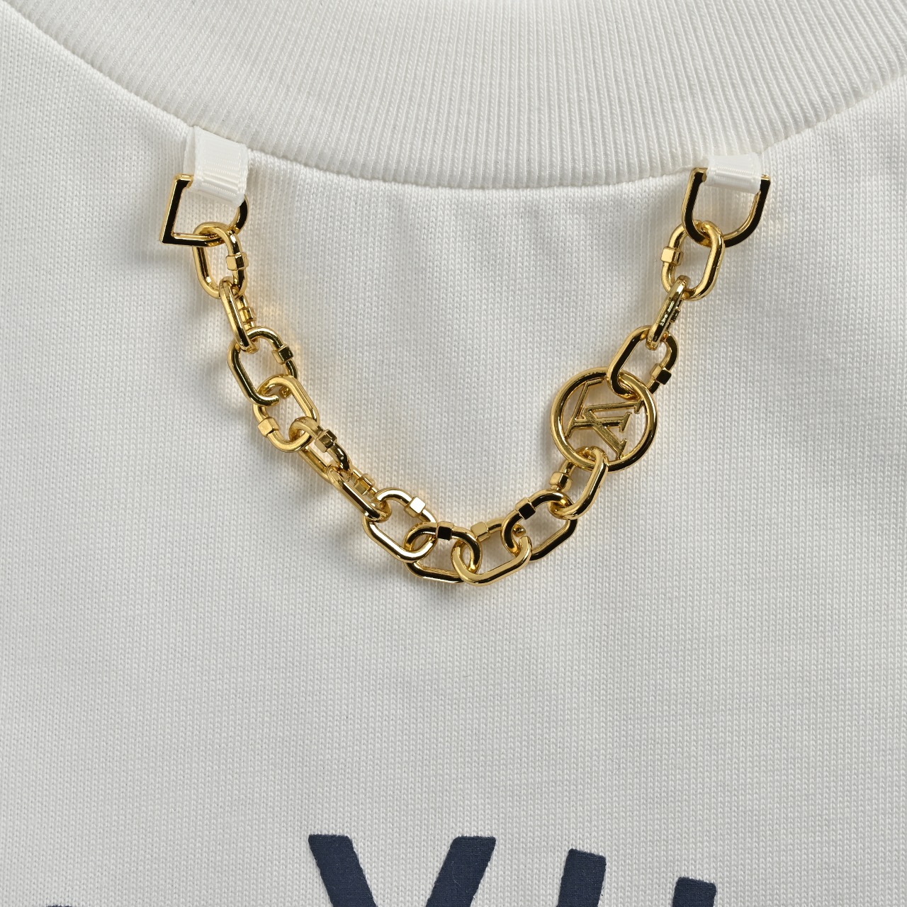 Louis Vuitton/路易威登 25ss 经典印花LOGO金属链条 短袖T恤