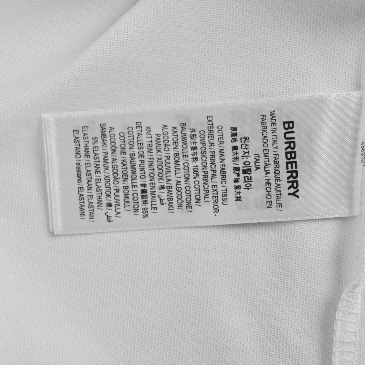 Burberry巴宝莉BBR 胸前刺绣小熊 短袖T恤