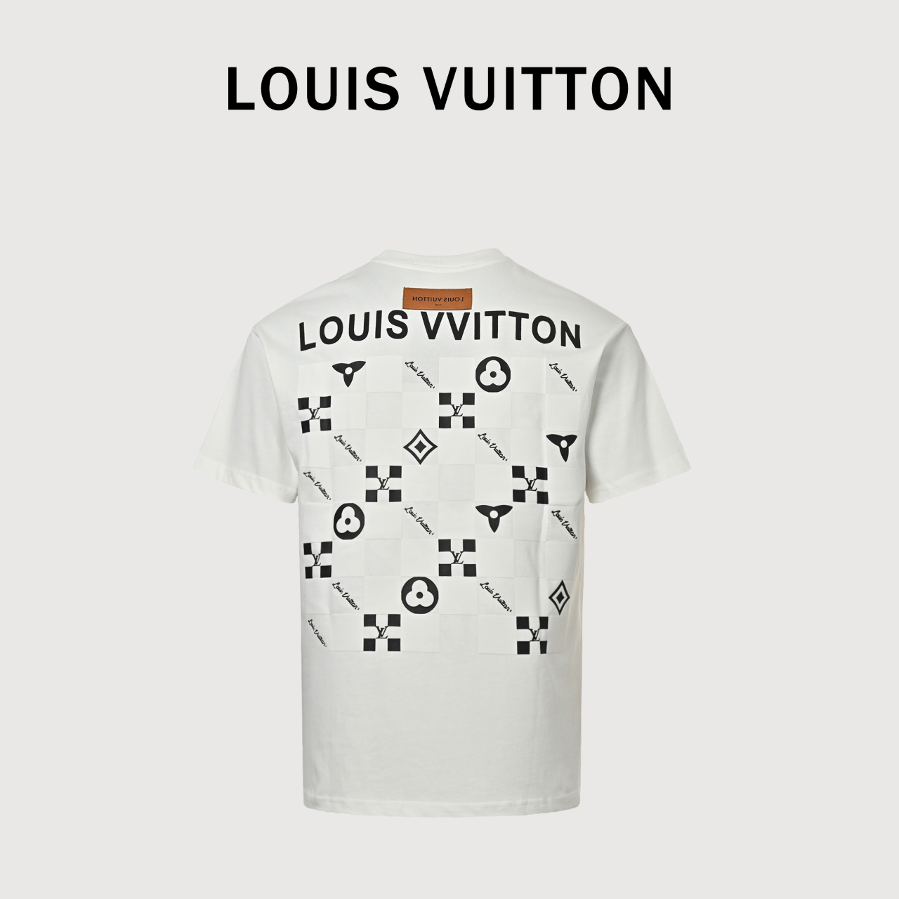 LOUIS VUITTON/路易威登LV 后背棋盘格短袖T恤