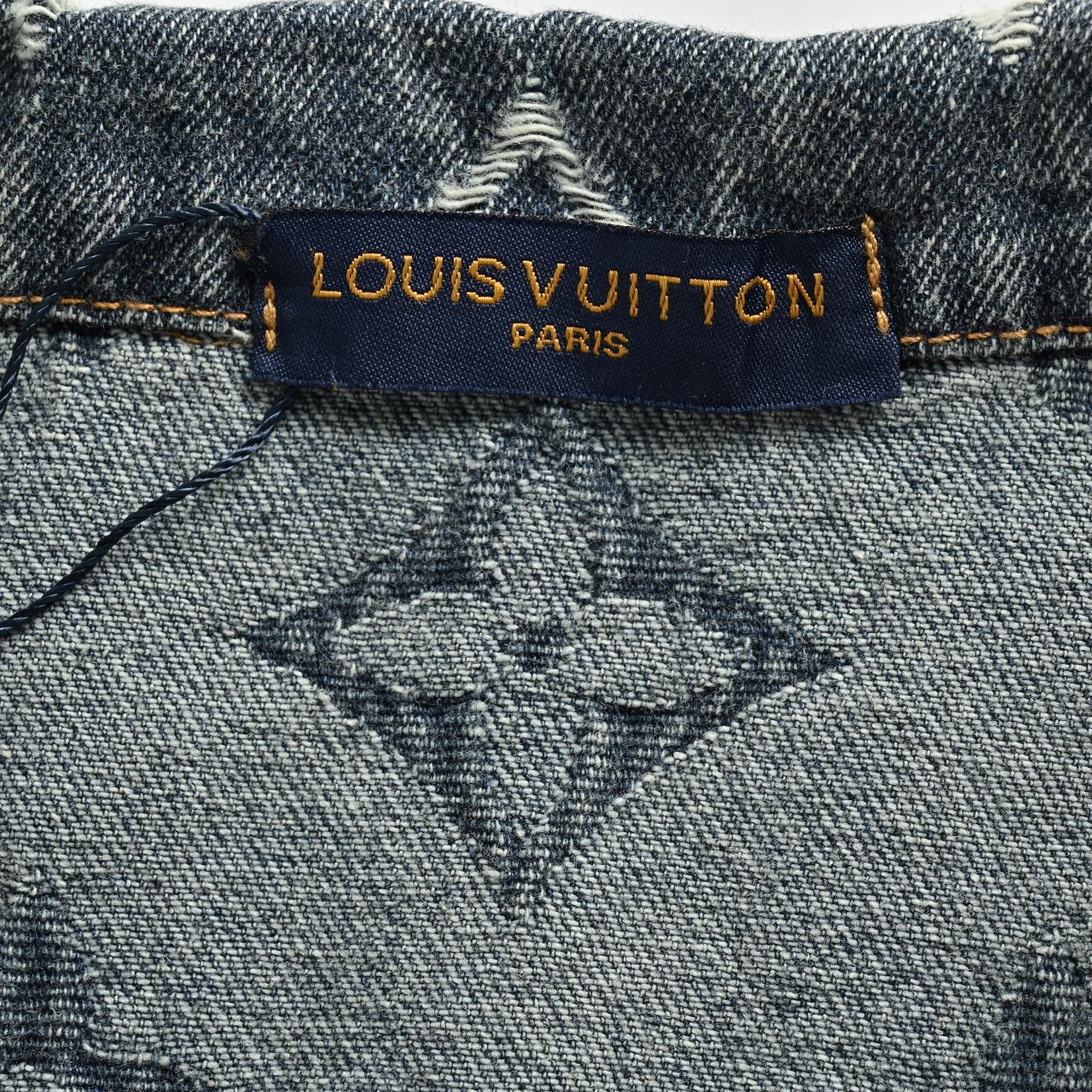 Louis Vuitton/路易威登LV 重工水洗满印刺绣提花牛仔外套