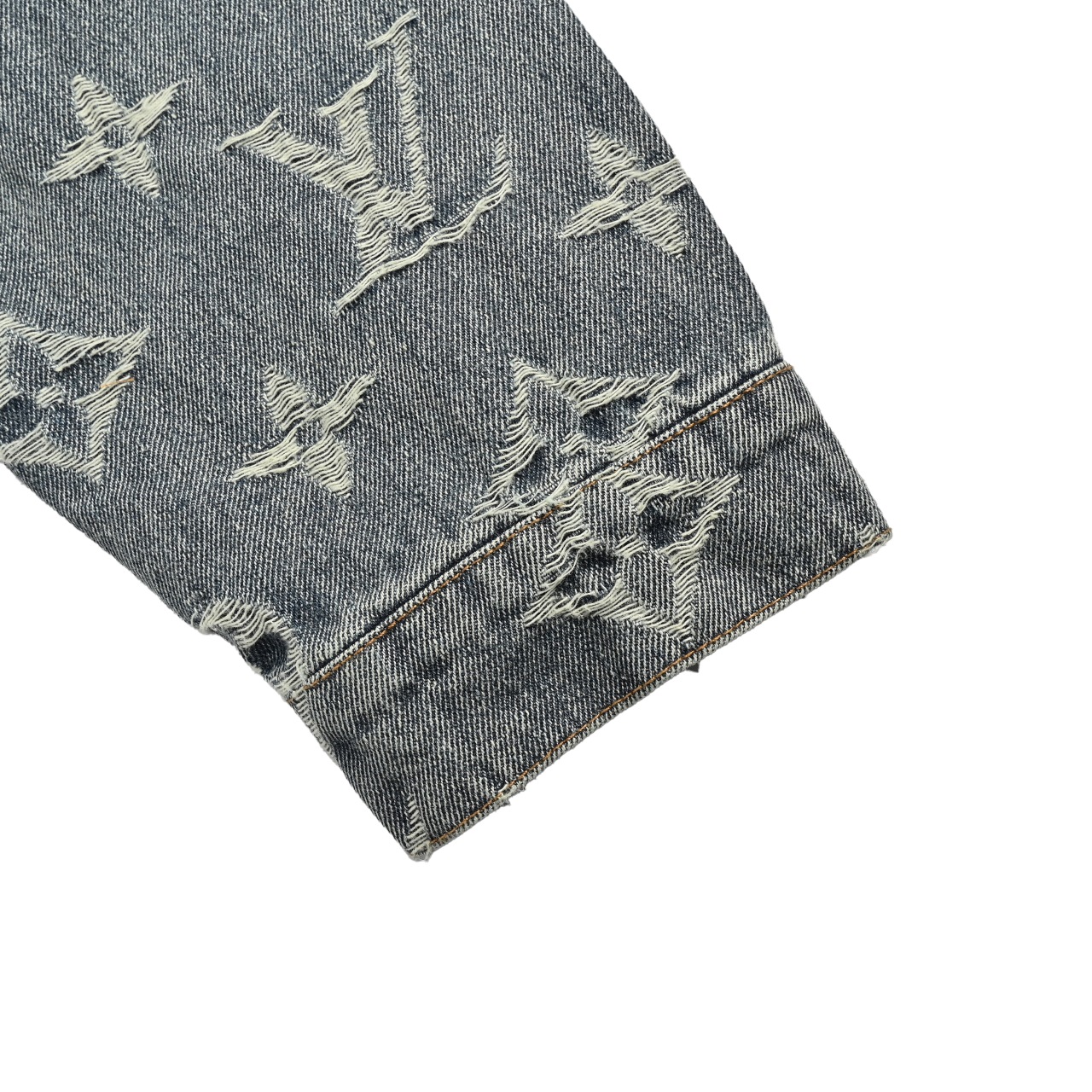 Louis Vuitton/路易威登LV 重工水洗满印刺绣提花牛仔外套