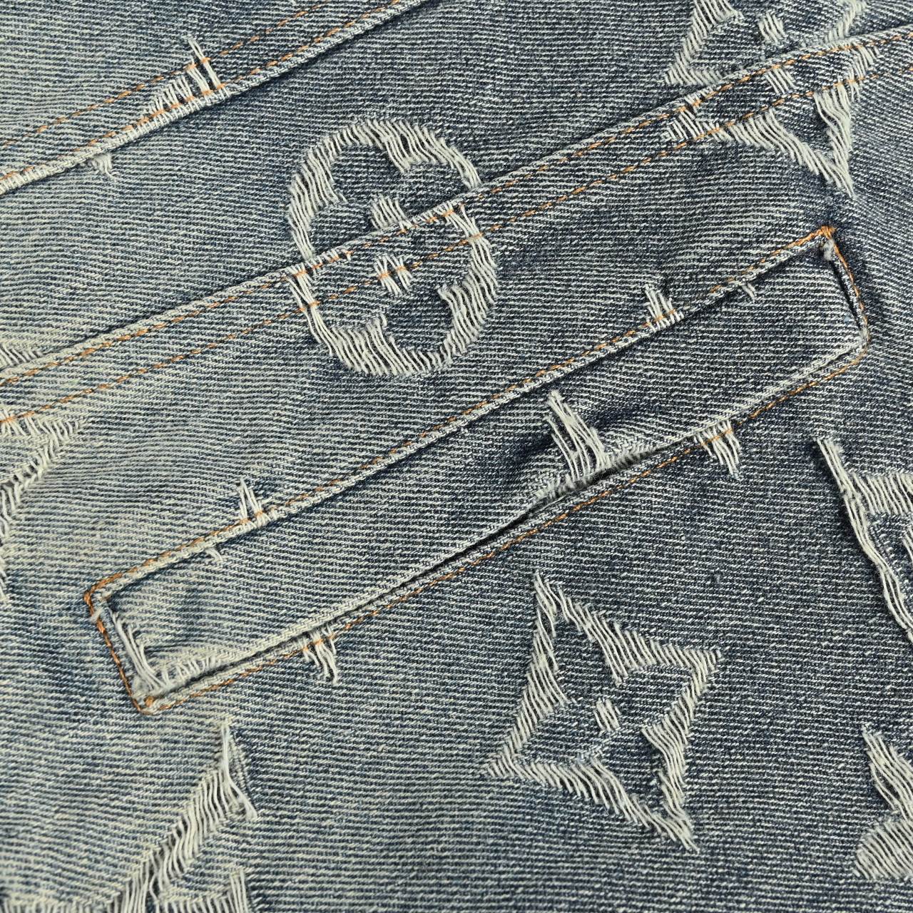 Louis Vuitton/路易威登LV 重工水洗满印刺绣提花牛仔外套
