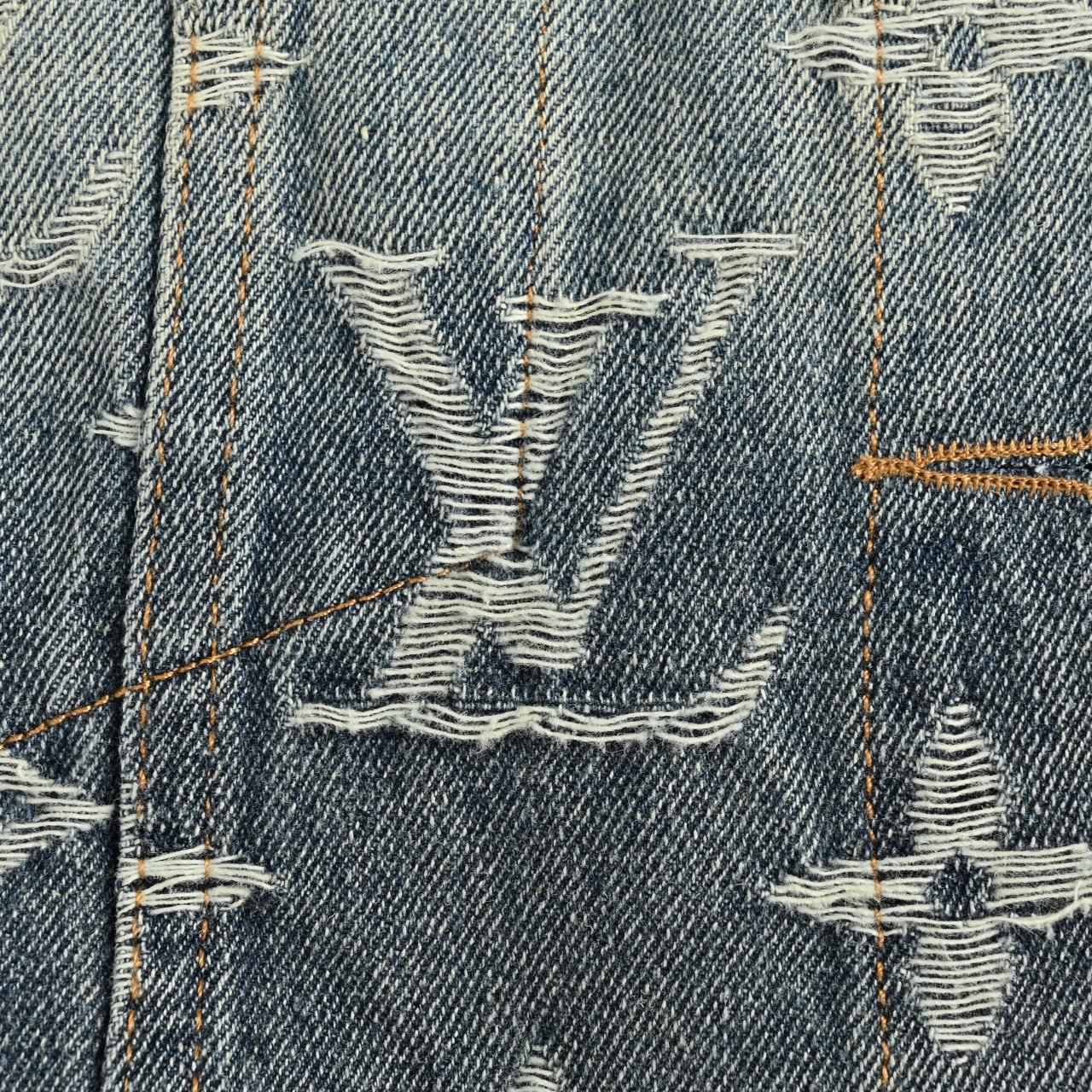 Louis Vuitton/路易威登LV 重工水洗满印刺绣提花牛仔外套