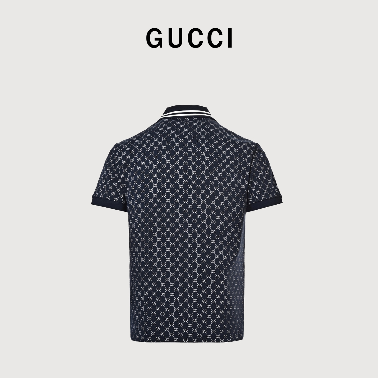 GUcci 古驰 25SS 满印提花短袖POLO衫