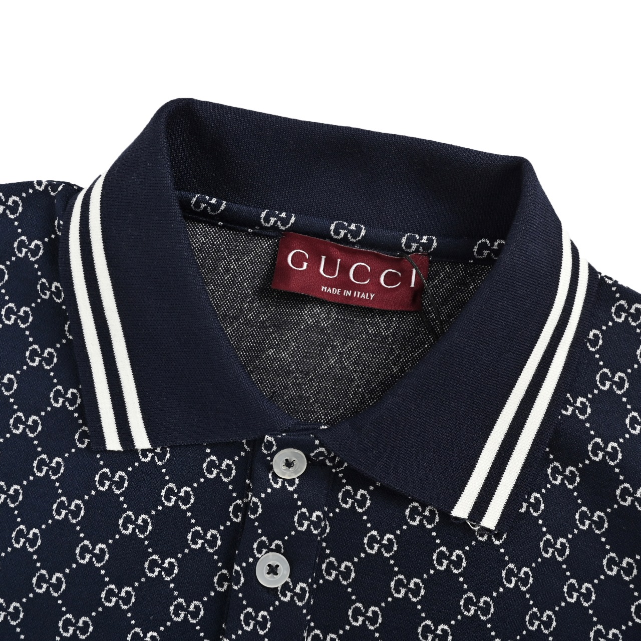 GUcci 古驰 25SS 满印提花短袖POLO衫