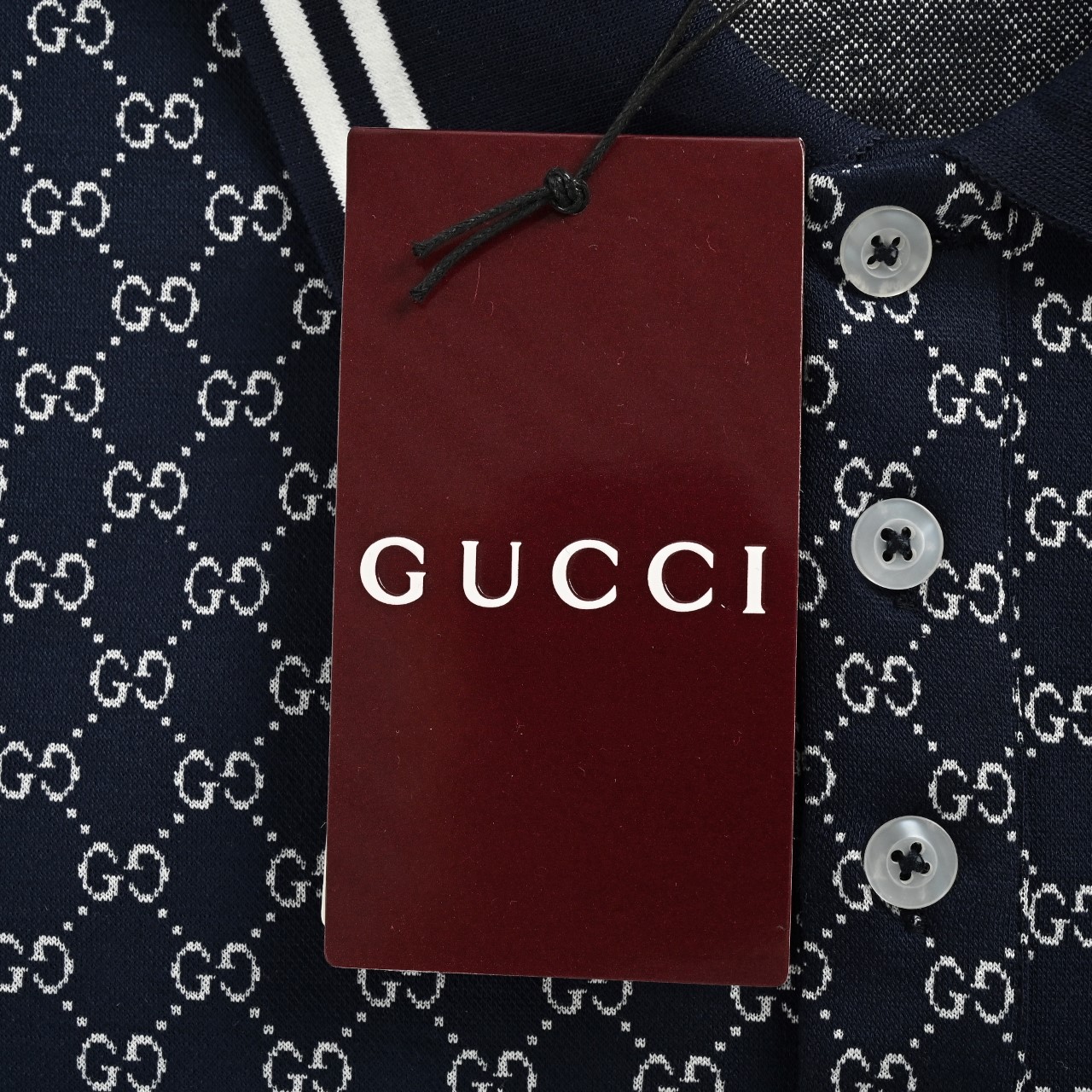 GUcci 古驰 25SS 满印提花短袖POLO衫