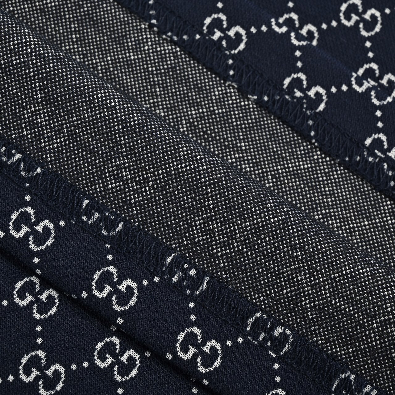 GUcci 古驰 25SS 满印提花短袖POLO衫