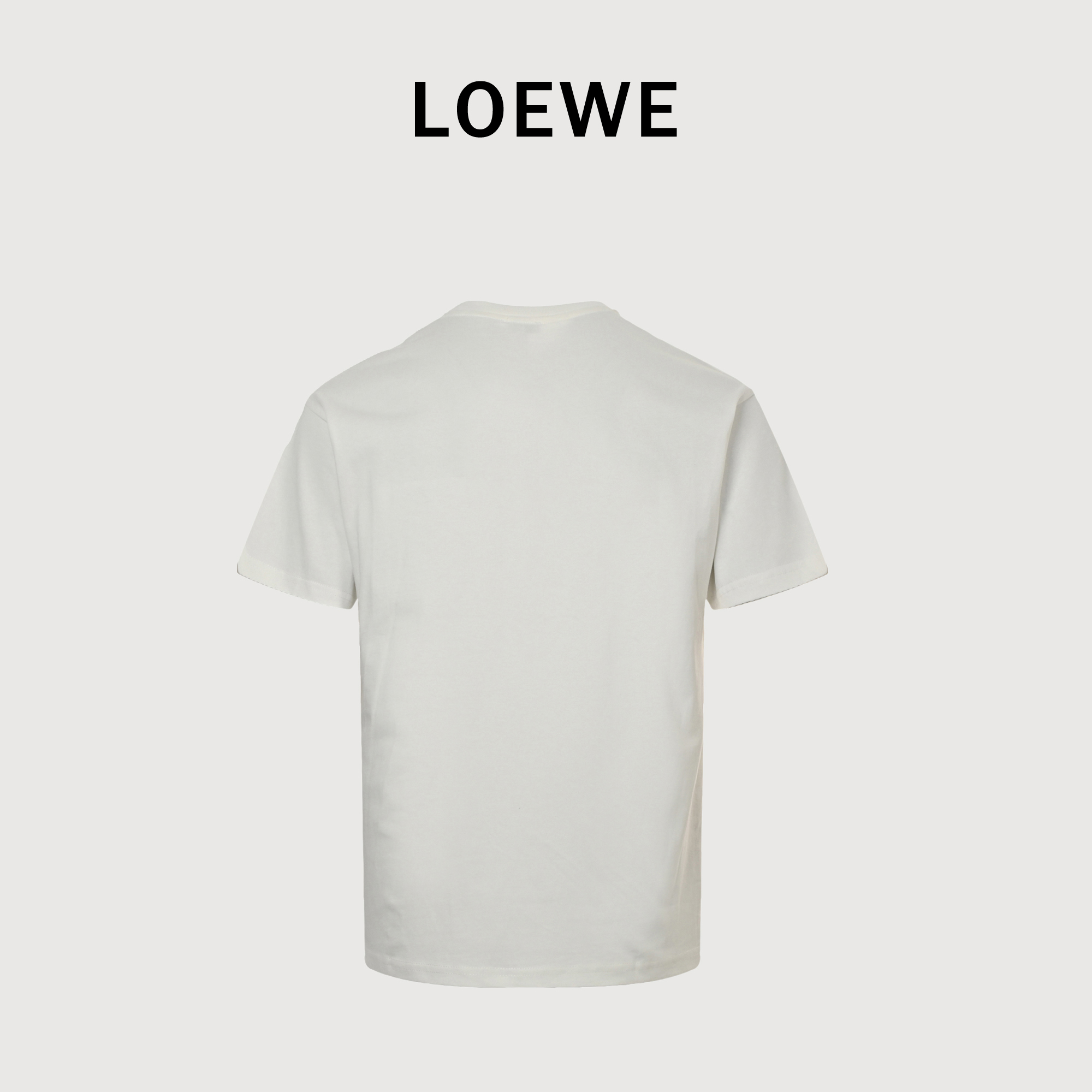 Loewe罗意威 刺绣LOGO 短袖T恤 榻榻米绣花工艺针数密度饱满