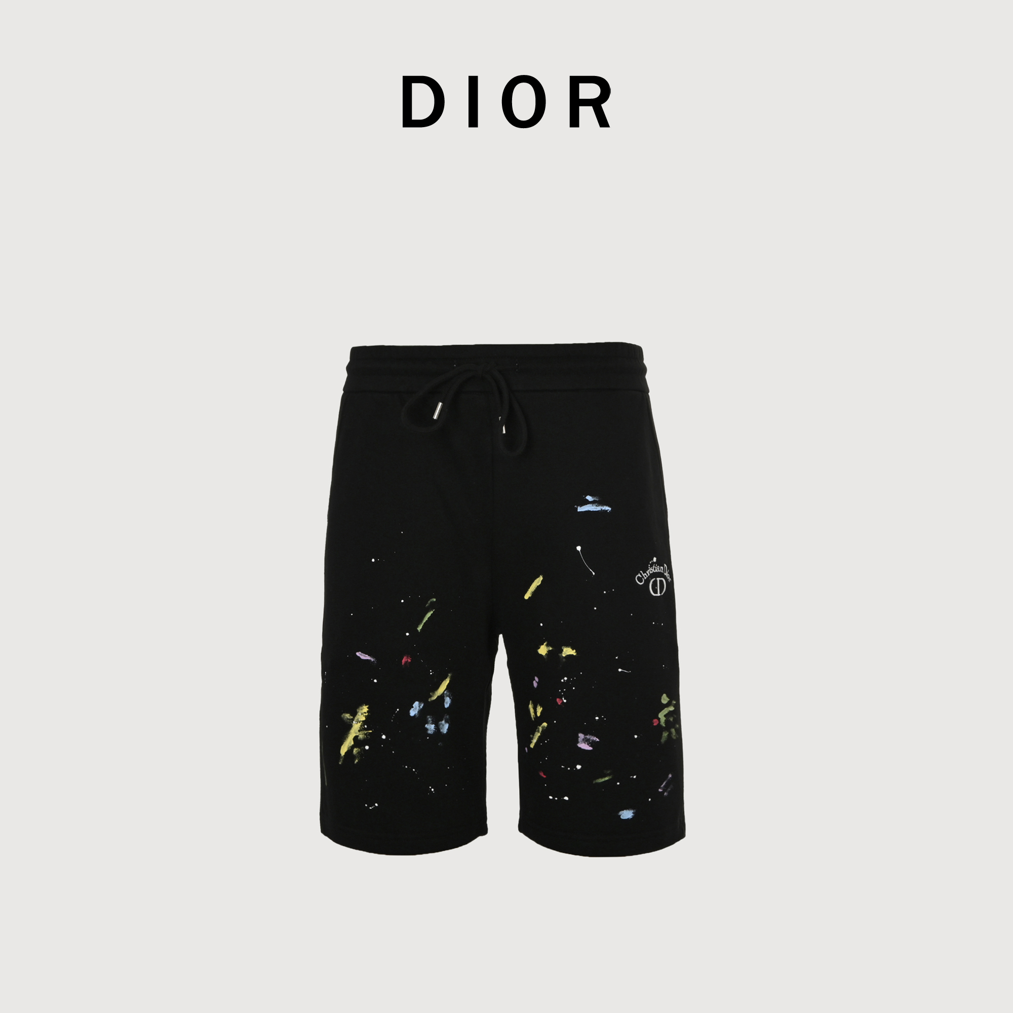 DIOR迪奥CD 刺绣涂鸦毛圈短裤
