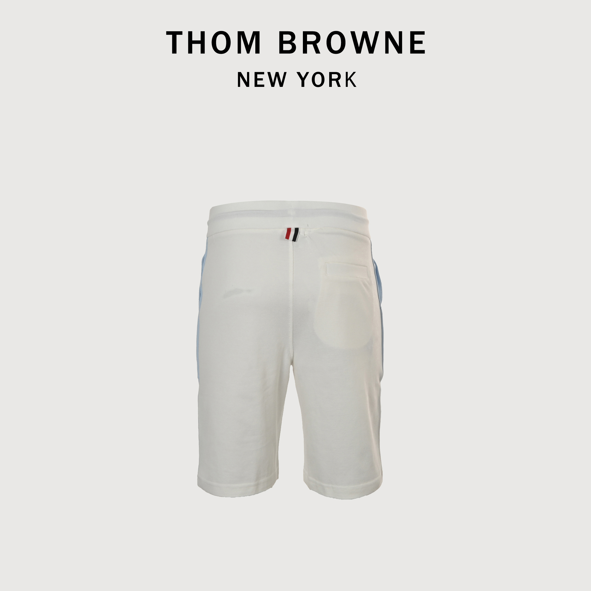 ThomBrowne/汤姆布朗 朱地棉前后双拼短裤 TB经典版型