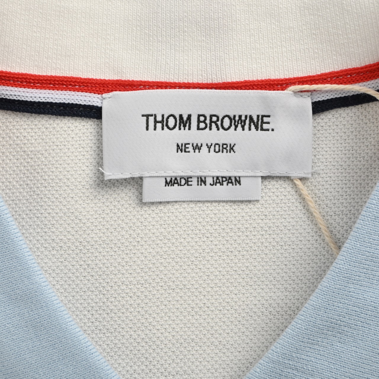 ThomBrowne/汤姆布朗 朱地棉前后双拼Polo短袖