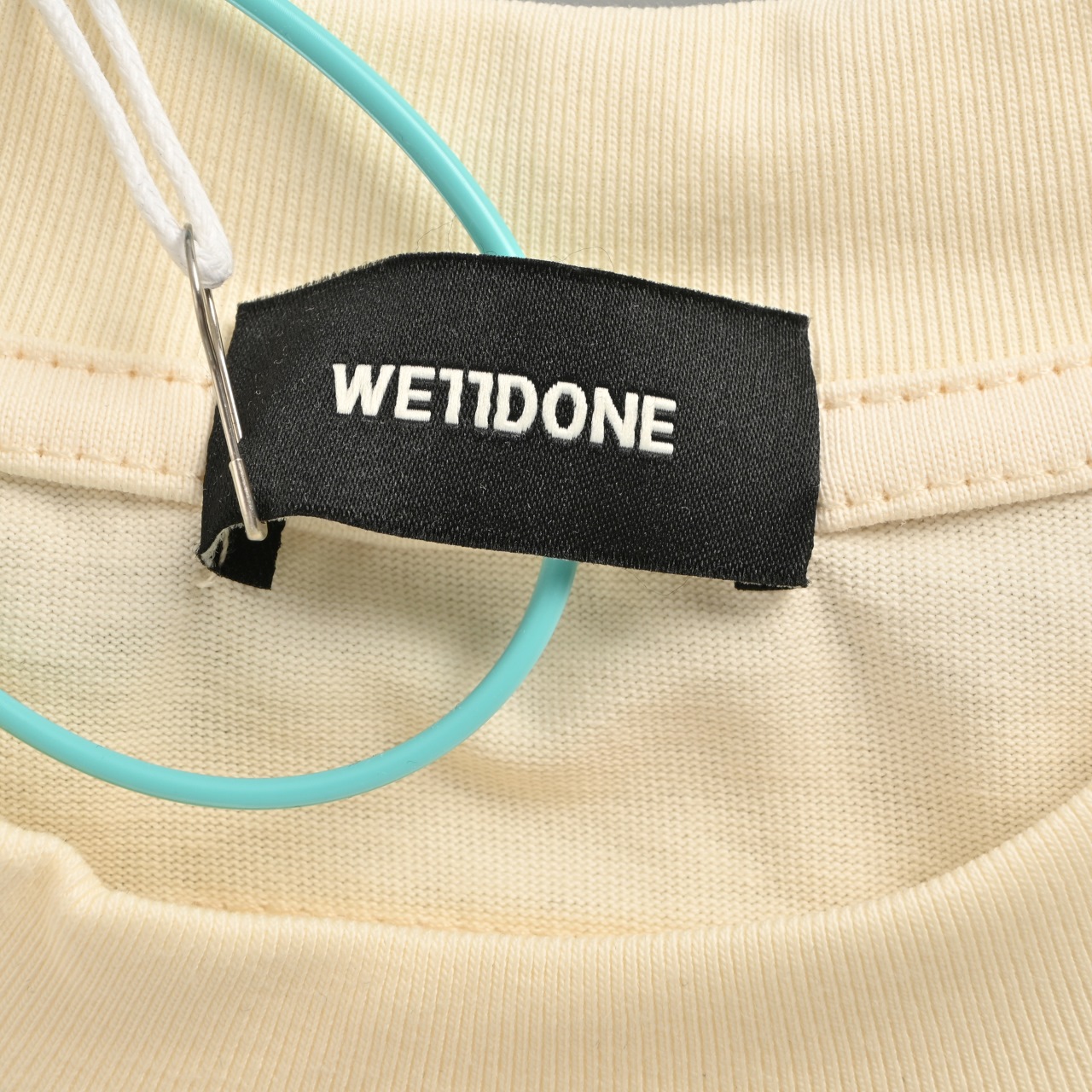 WE11DONE经典人气爆款彩色弹幕字母印花短袖