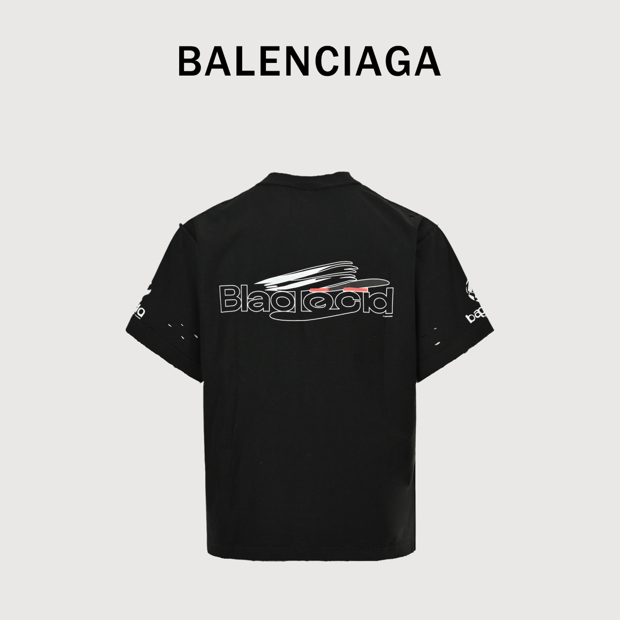 BALENCIAGA 巴黎世家 AI字体反穿短袖T恤