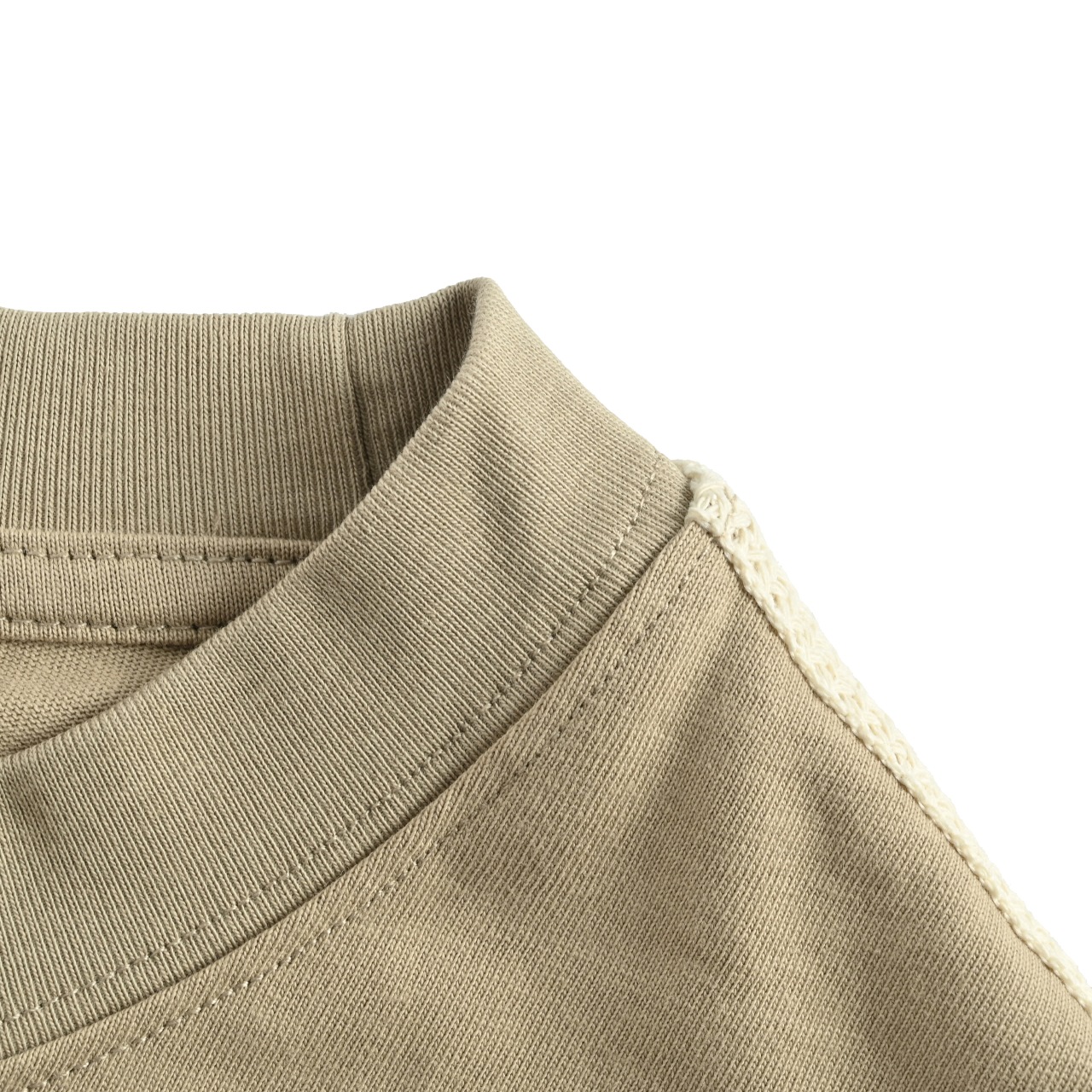 Loewe/罗意威 25ss 编花织带花标刺绣短袖